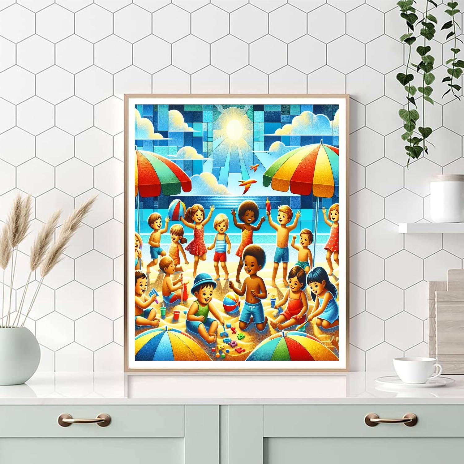 Summertime Fun Number Painting