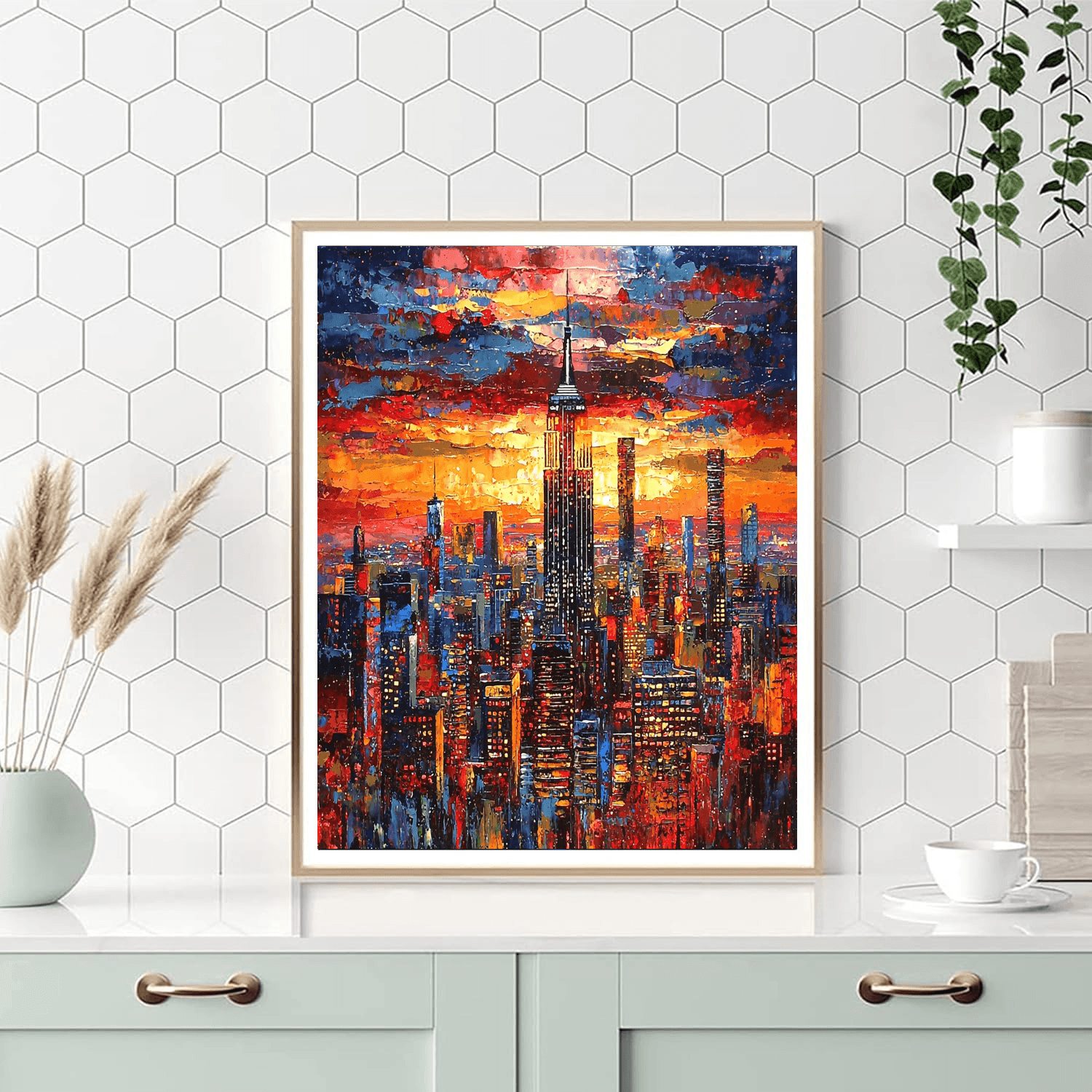 Contemporary Artist Inspired The Urban Experience  DIY Paint By Numbers