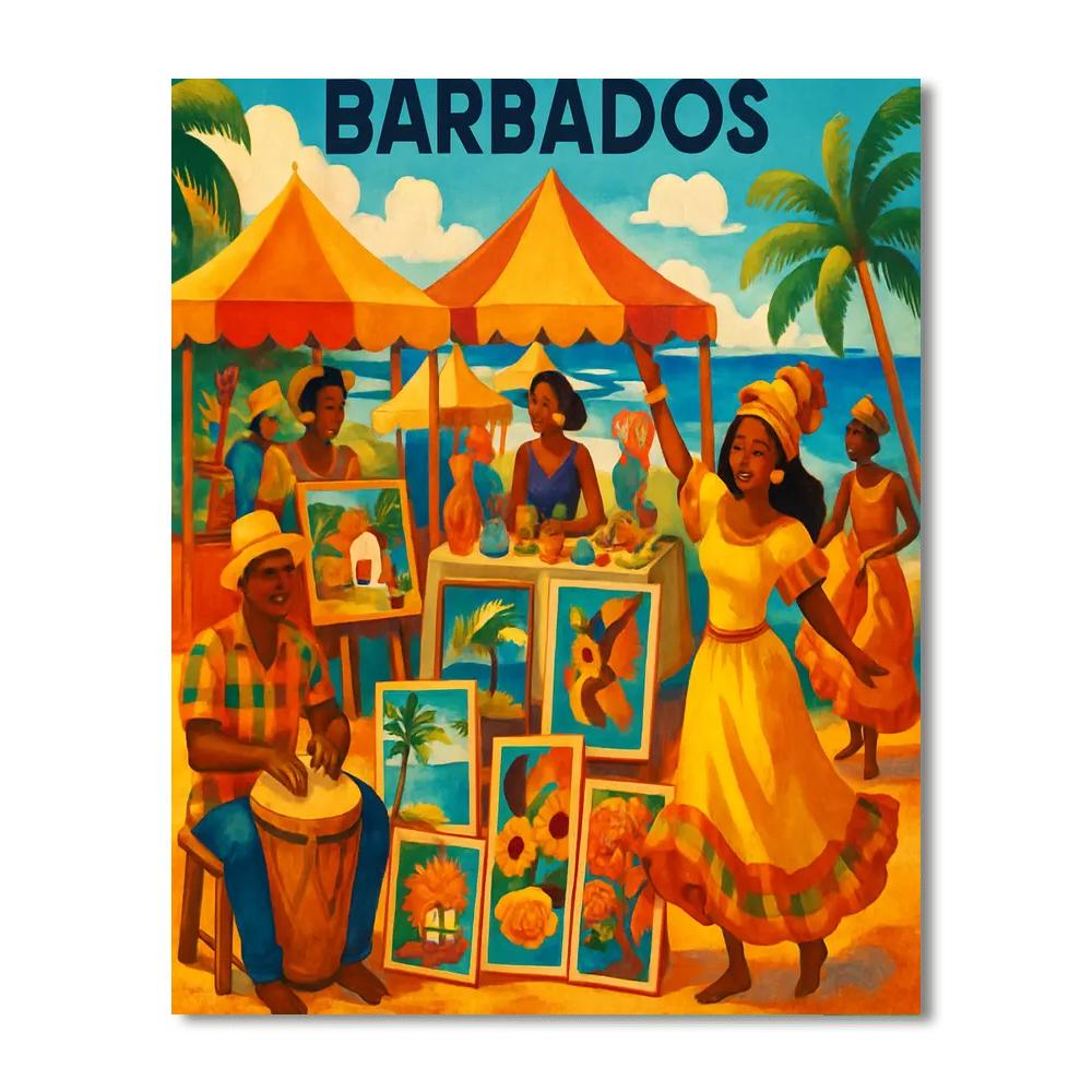 Festival Of The Arts - Barbados Number Painting