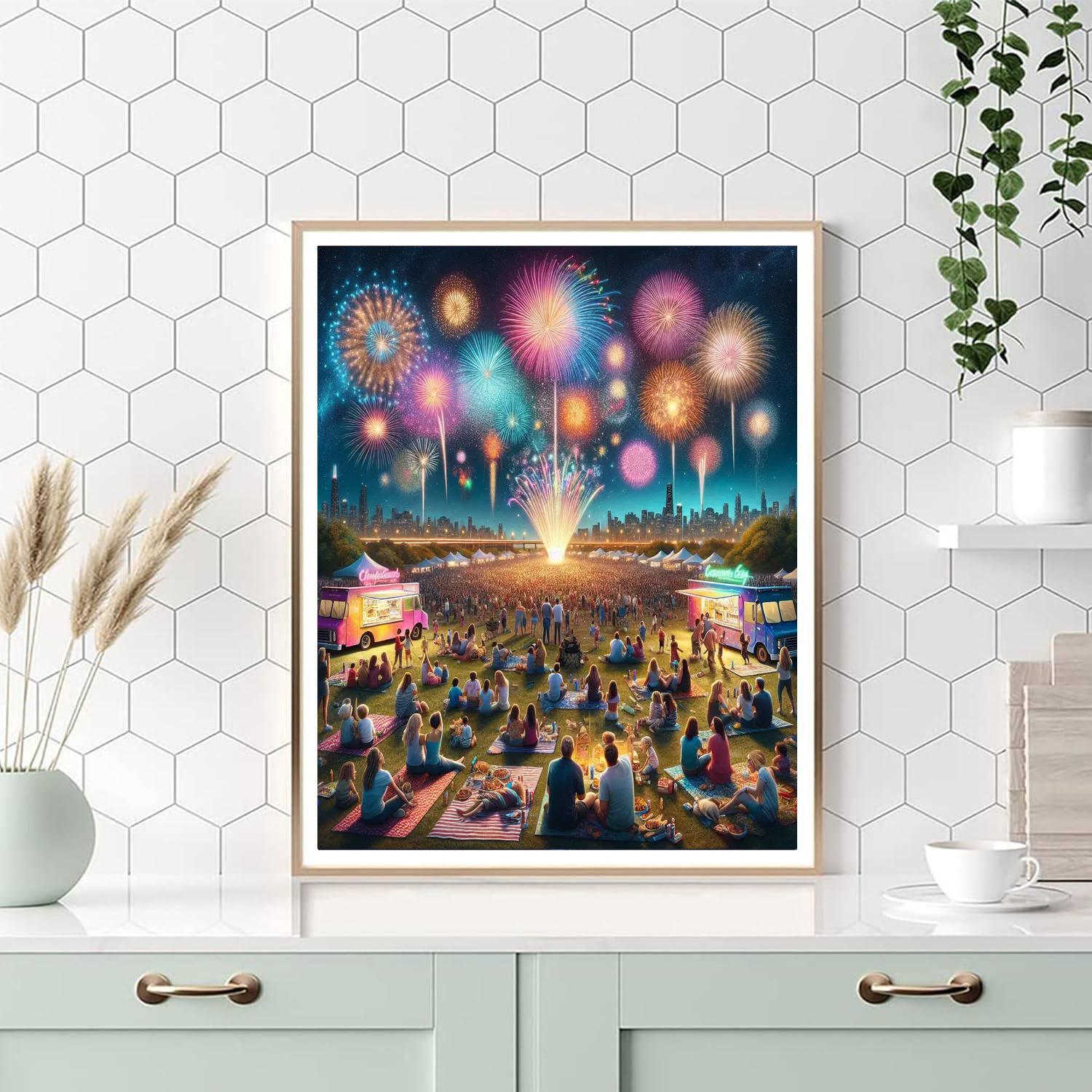 Brampton Fireworks - Canada DIY Paint By Numbers