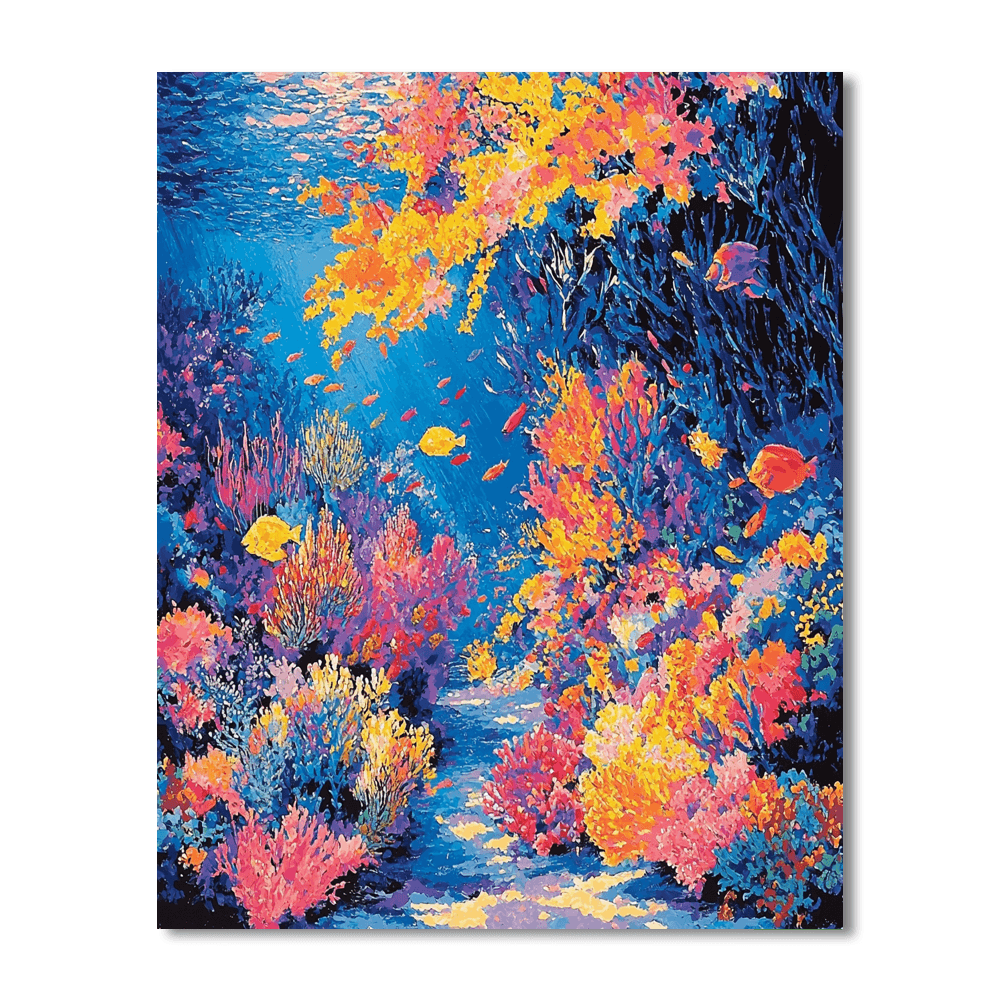 Paul Signac Inspired Harmonic Ocean  Painting By Numbers Kit
