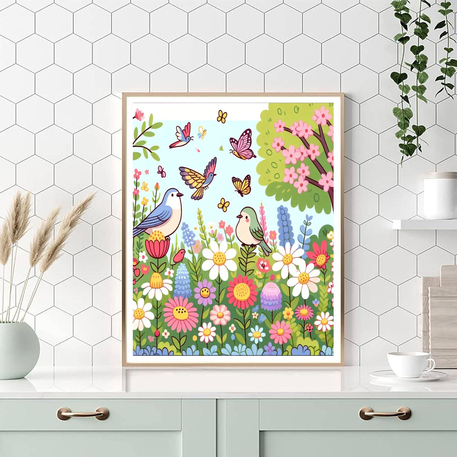 Petite Garden Friends Paint By Numbers Art