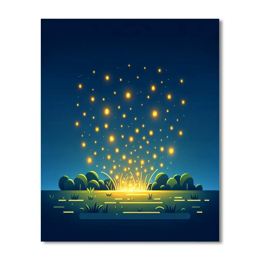 Fantastic Firefly Festival Number Painting