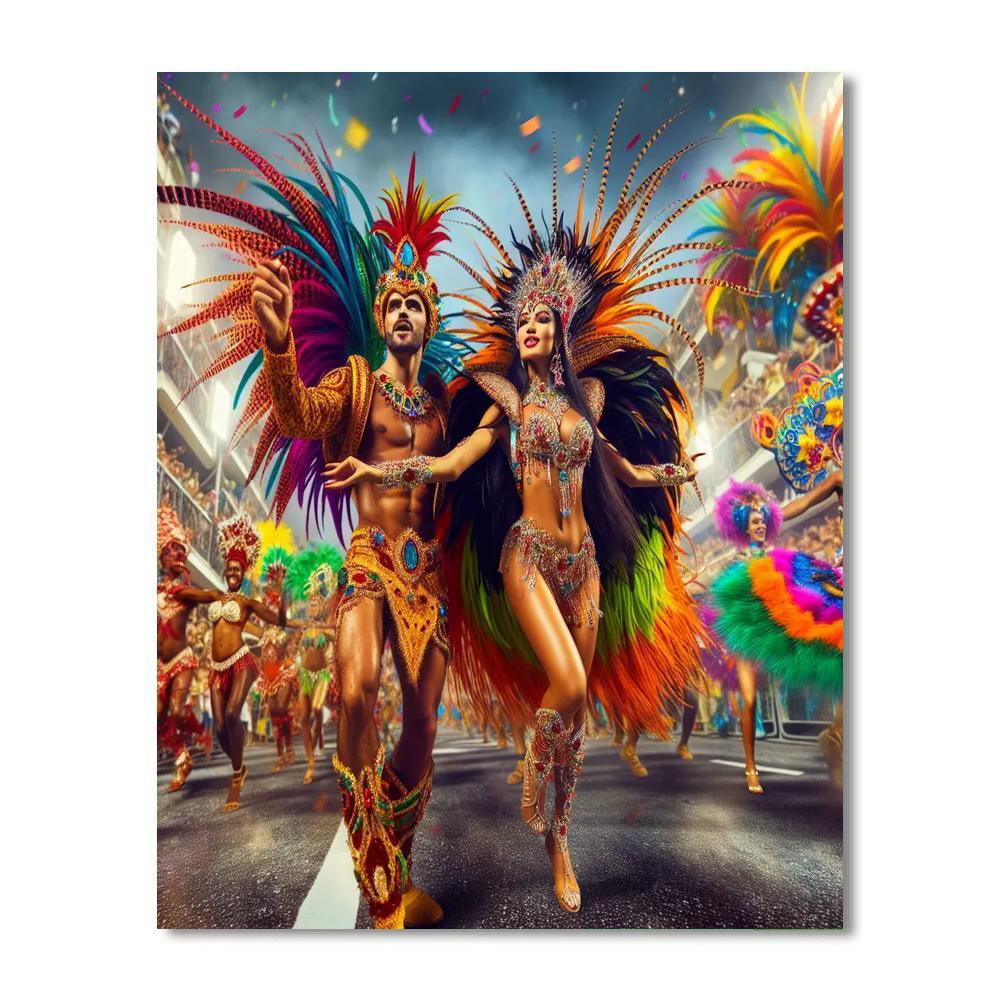 Carnival - Rio De Janeiro, Brazil Paint By Numbers