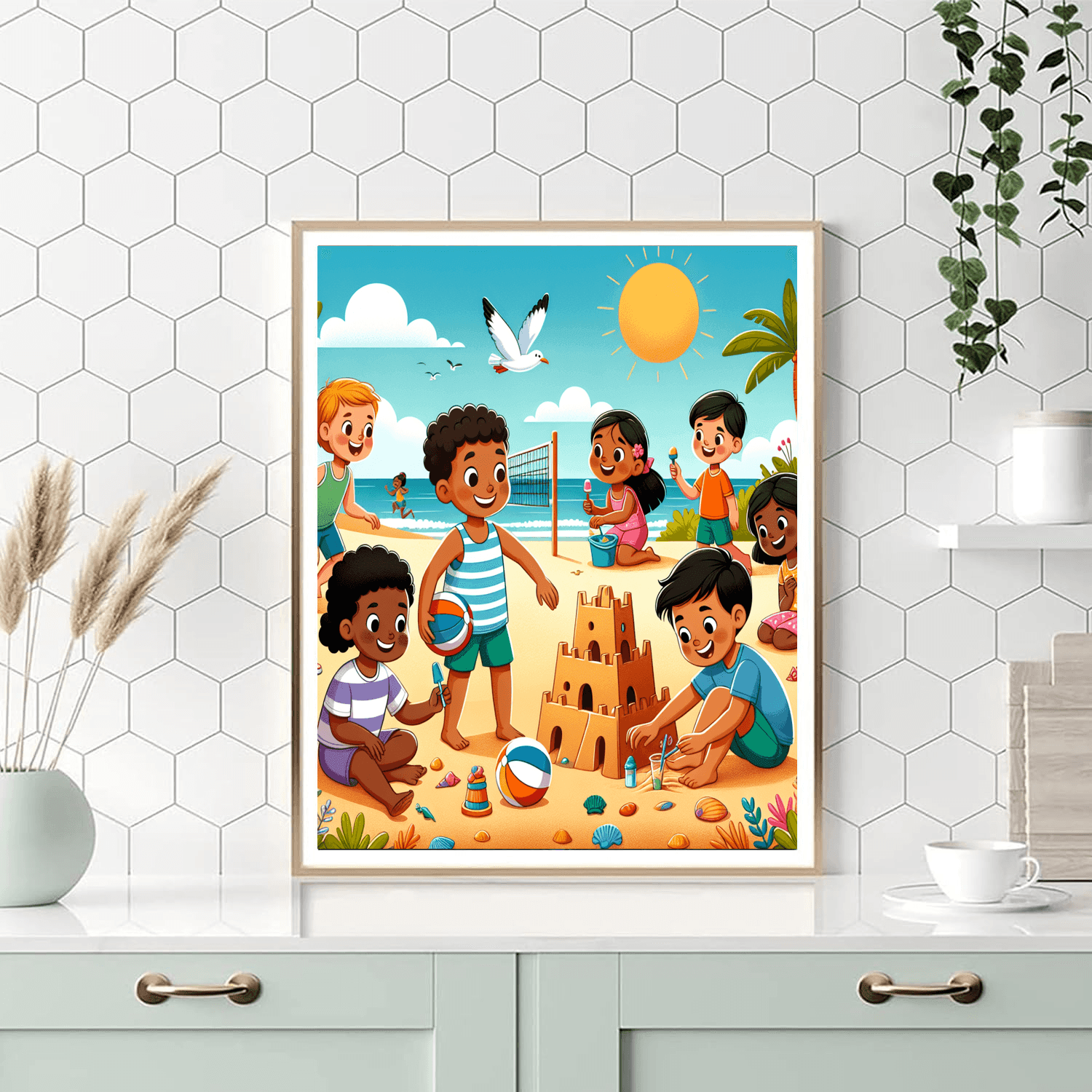 Fun In The Sun DIY Paint By Numbers