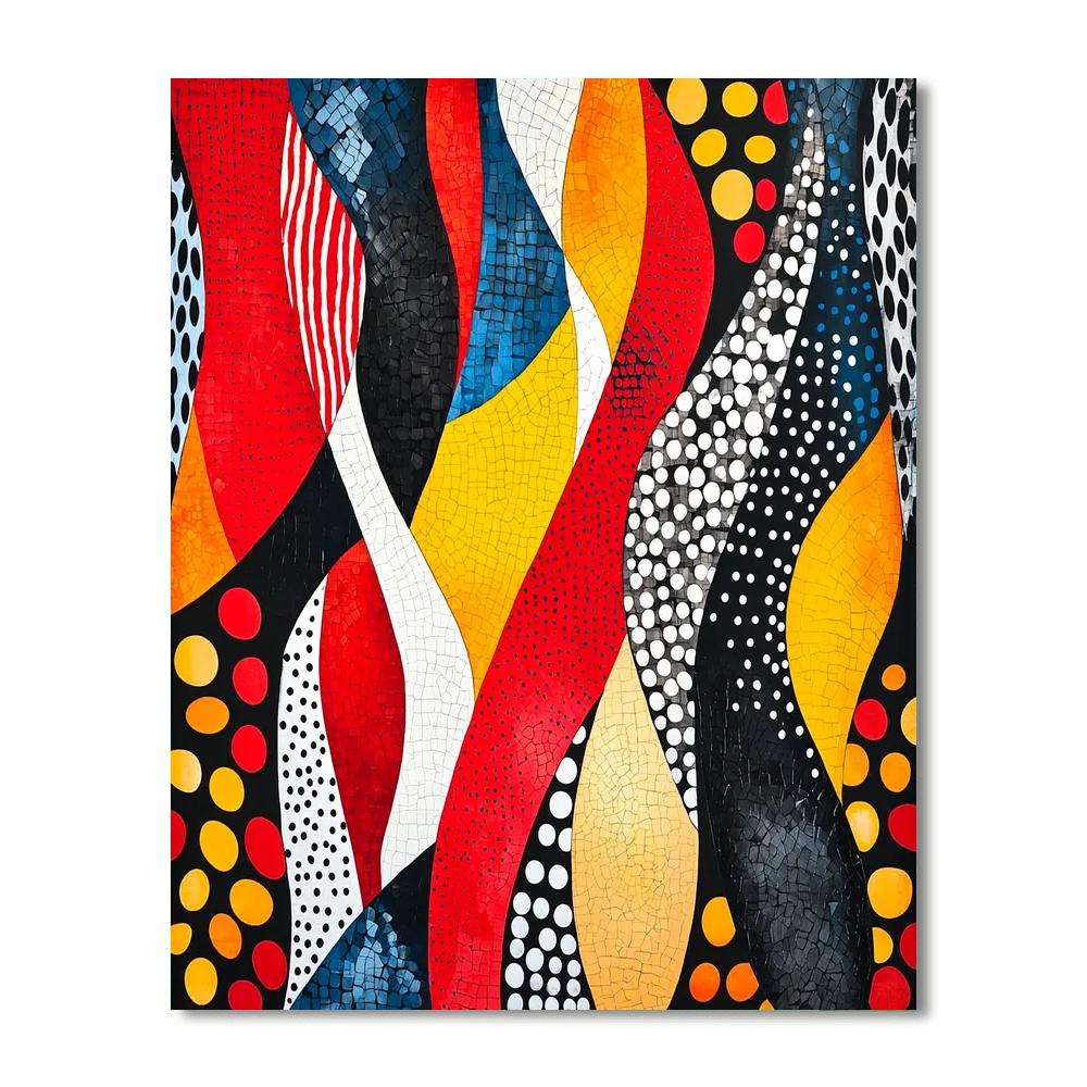 Yayoi Kusama Inspired Kinetic Harmony  DIY Paint By Numbers