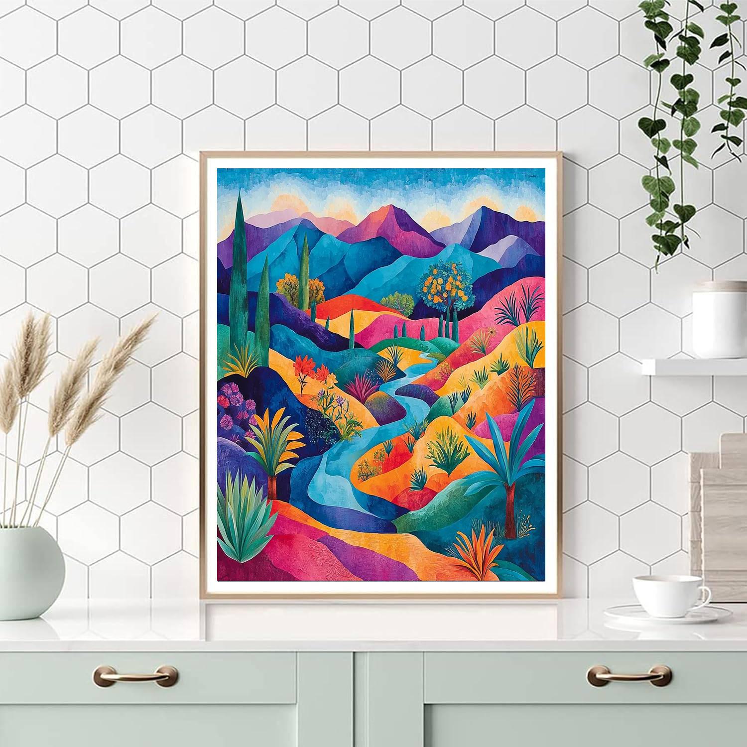 Frida Kahlo Inspired Wonders Of The Earth  Paint By Numbers Art