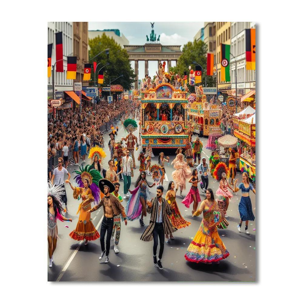 Karneval Der Kulturen - Germany Painting Number Kit