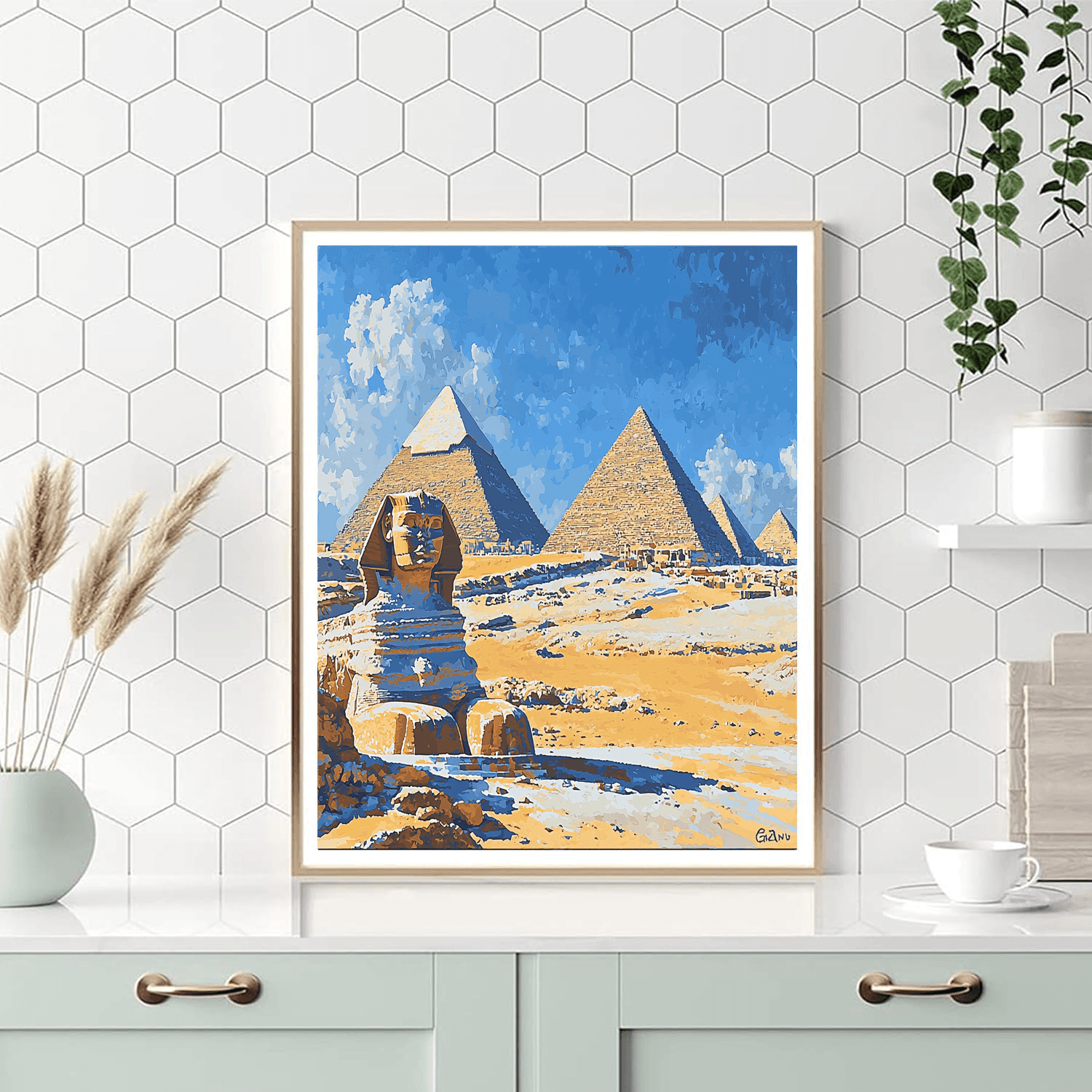 Pyramids Of Giza - Egypt DIY Paint By Numbers