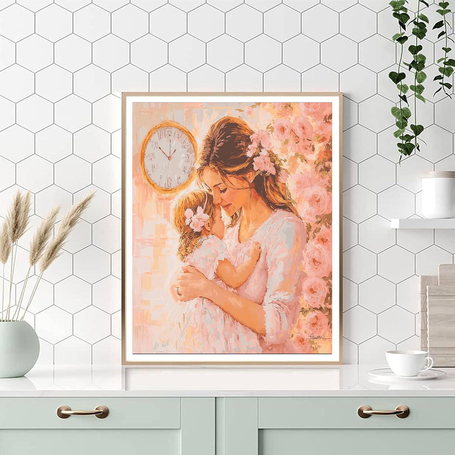 A Mother’s Embrace Paint By Color