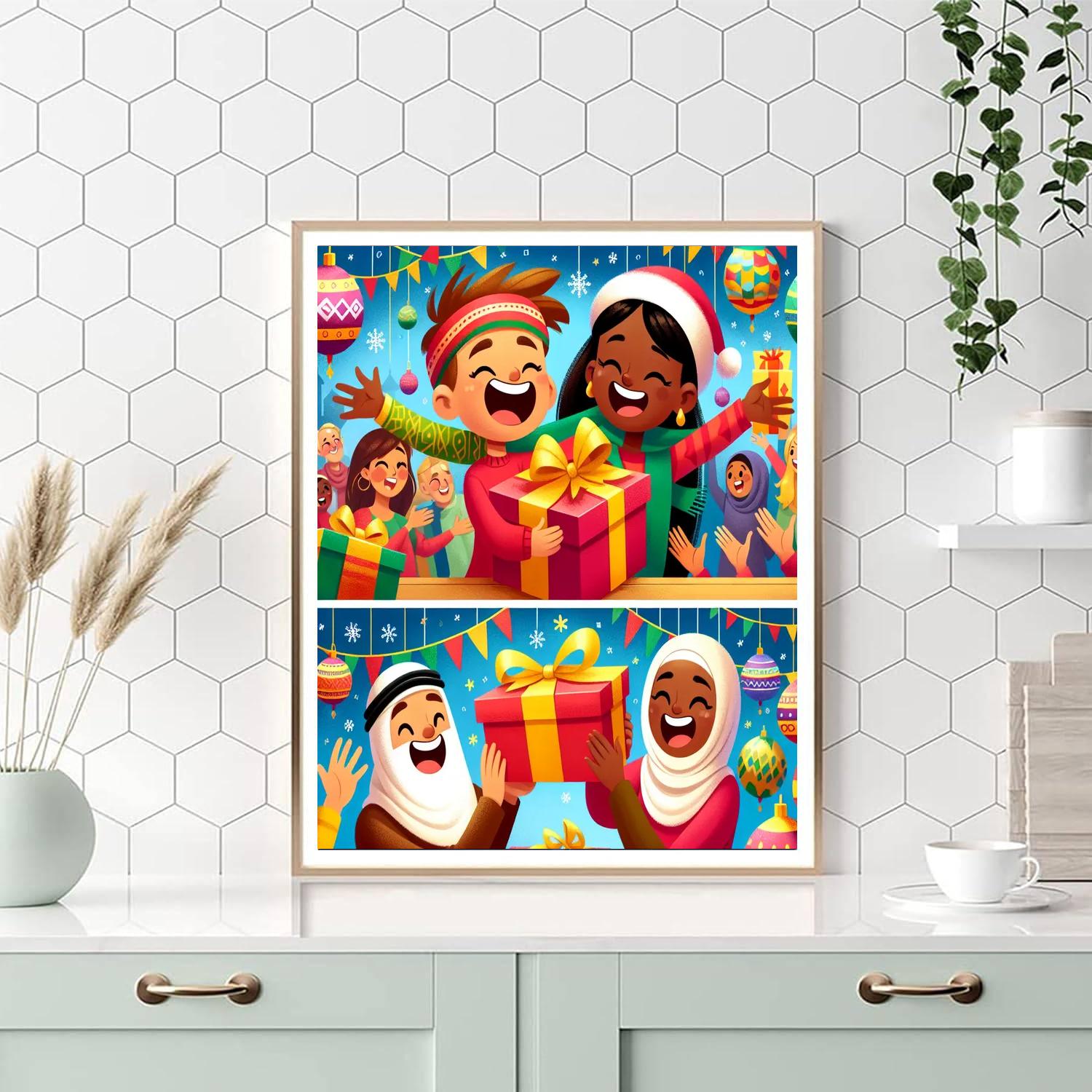 Whimsical Holiday Celebrations Number Painting