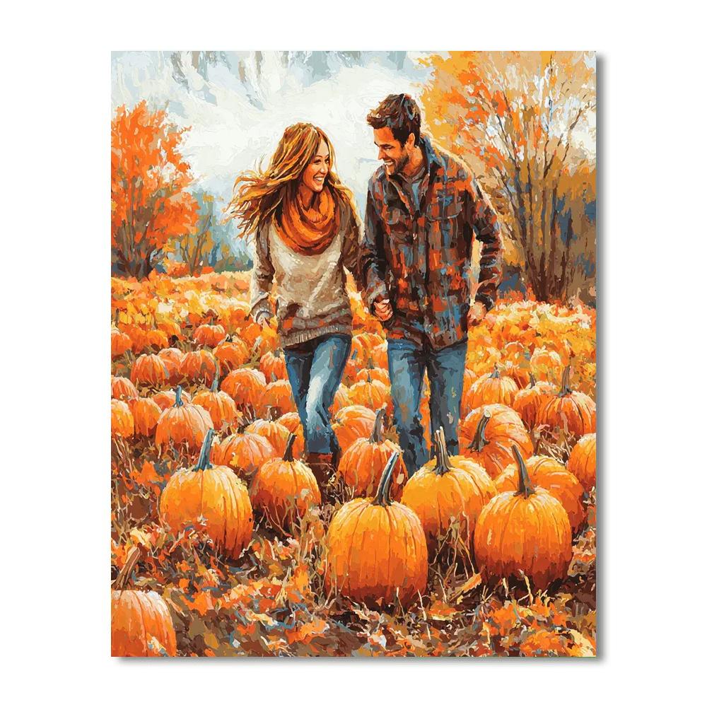 Day At The Pumpkin Patch DIY Paint By Numbers