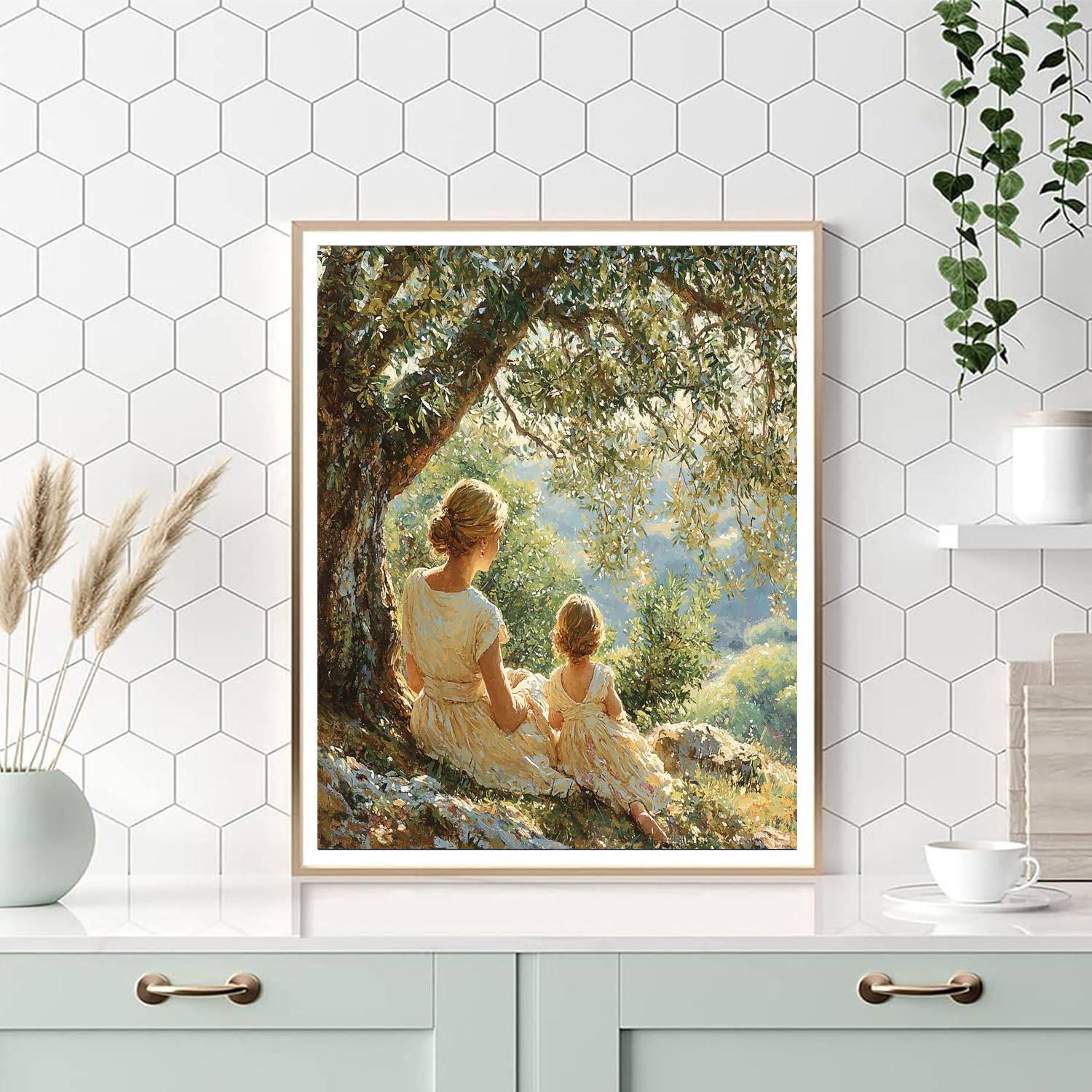 Beneath The Olive Tree DIY Paint By Numbers