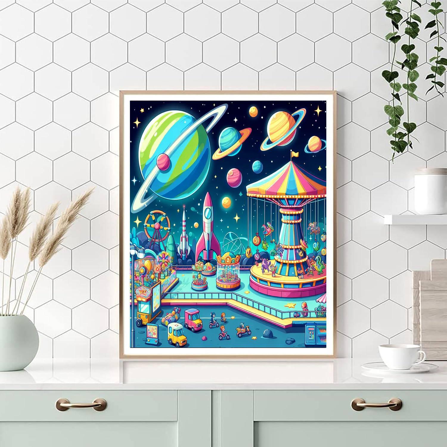 Cosmic Carnival Extravaganza Paint By Number