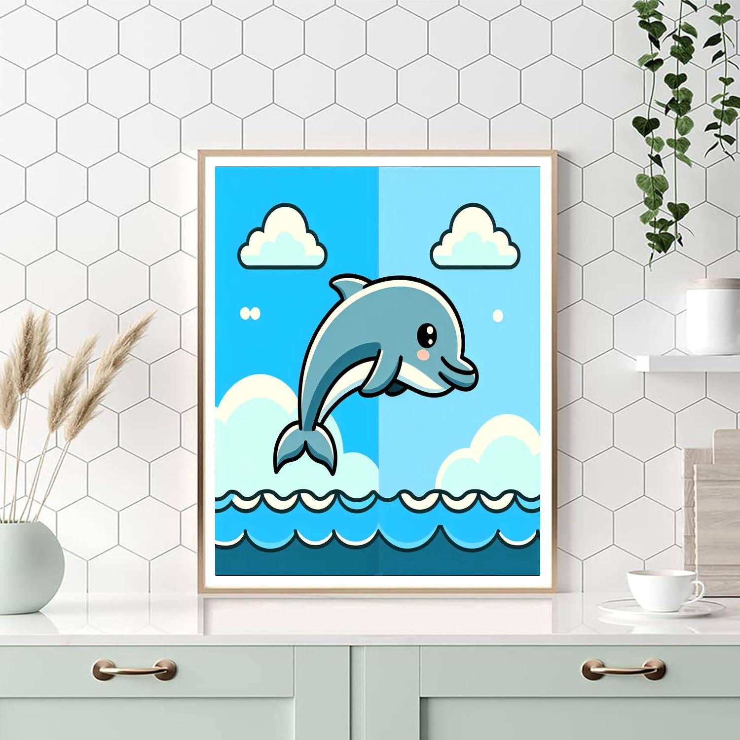 Dolphin Lagoon Dive Paint By Number