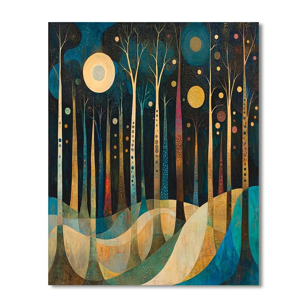 Max Ernst Inspired Whispering Forest Whimsy  Paint By Numbers