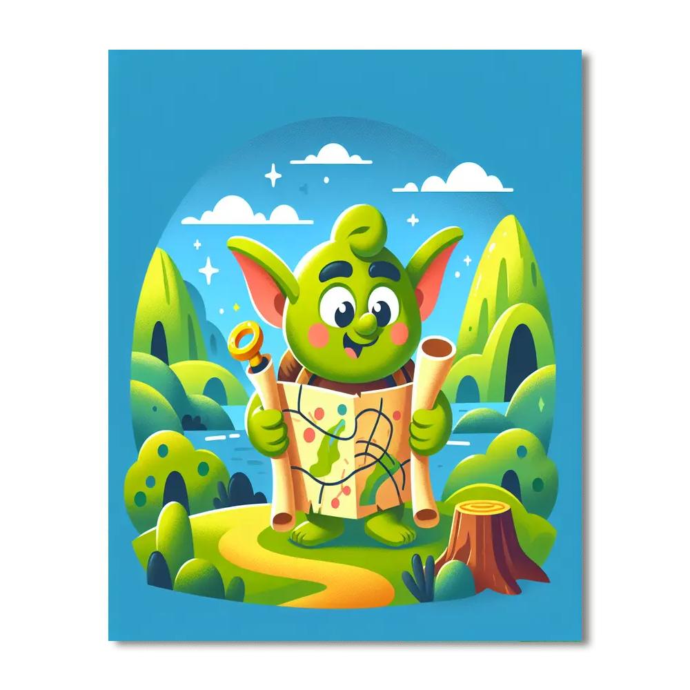 Giggly Goblin's Treasure Hunt Numbered Painting Kits