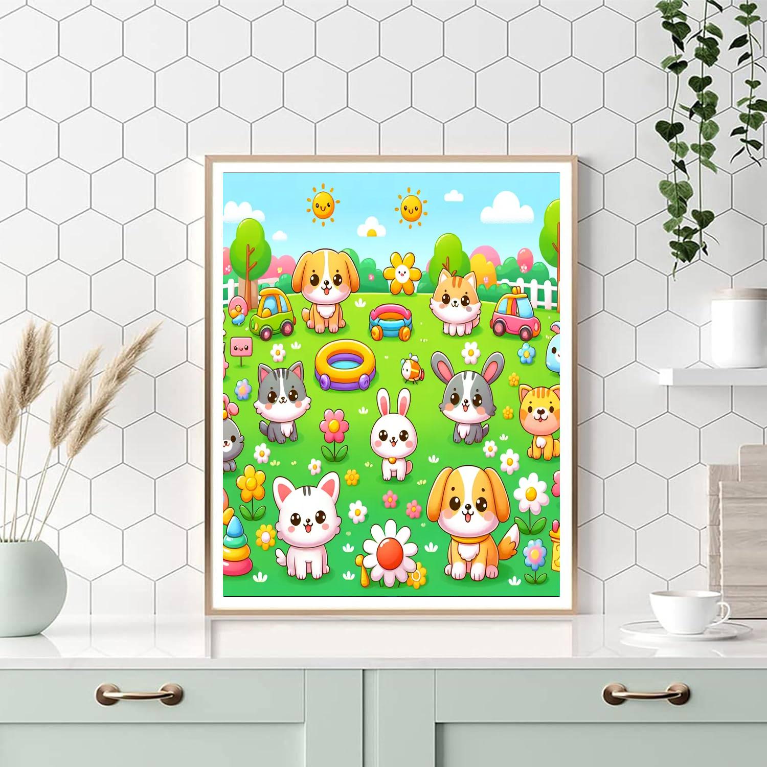 Fun With Animal Friends Paint By Numbers Kits