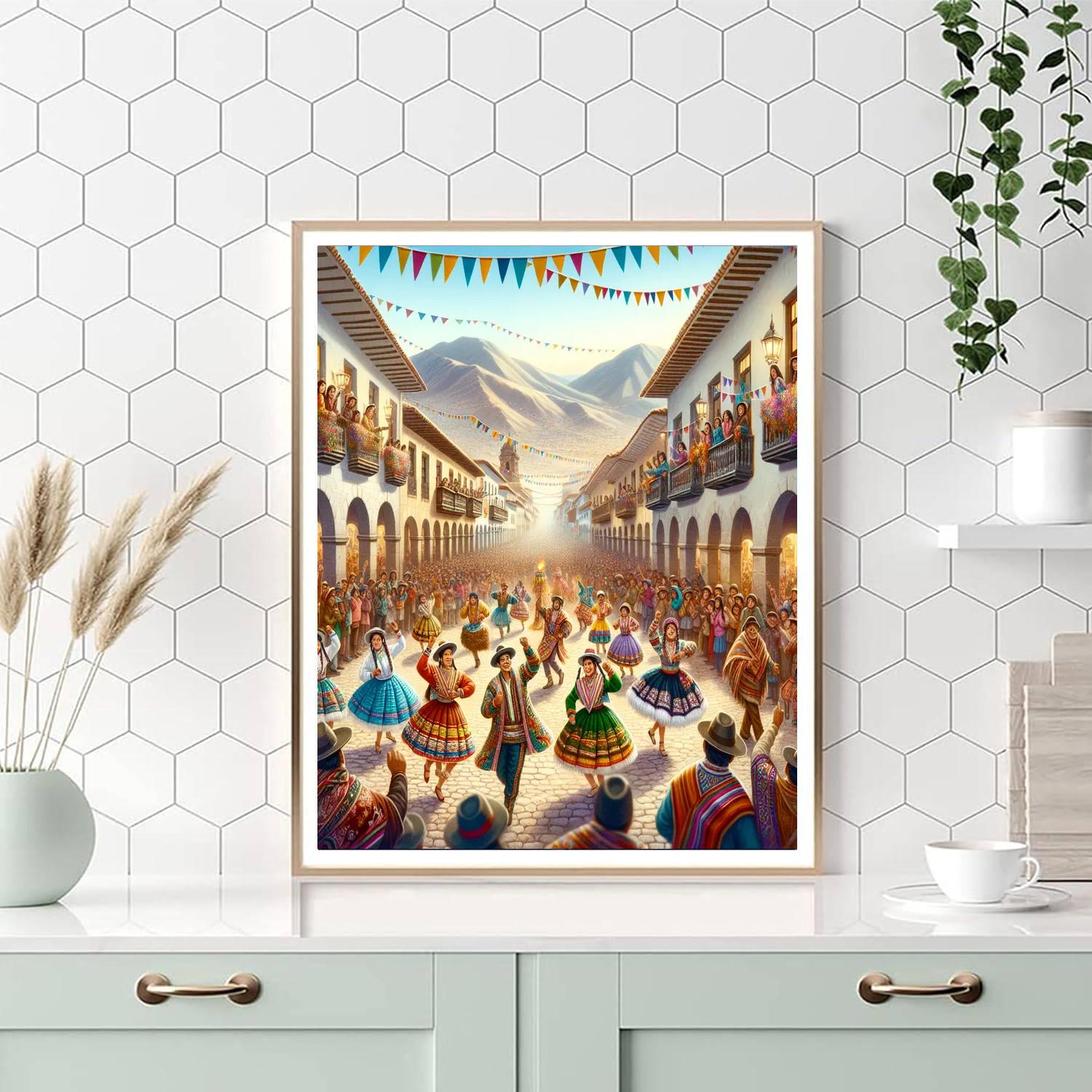 La Fiesta De La Candelaria Painting By Numbers Kit