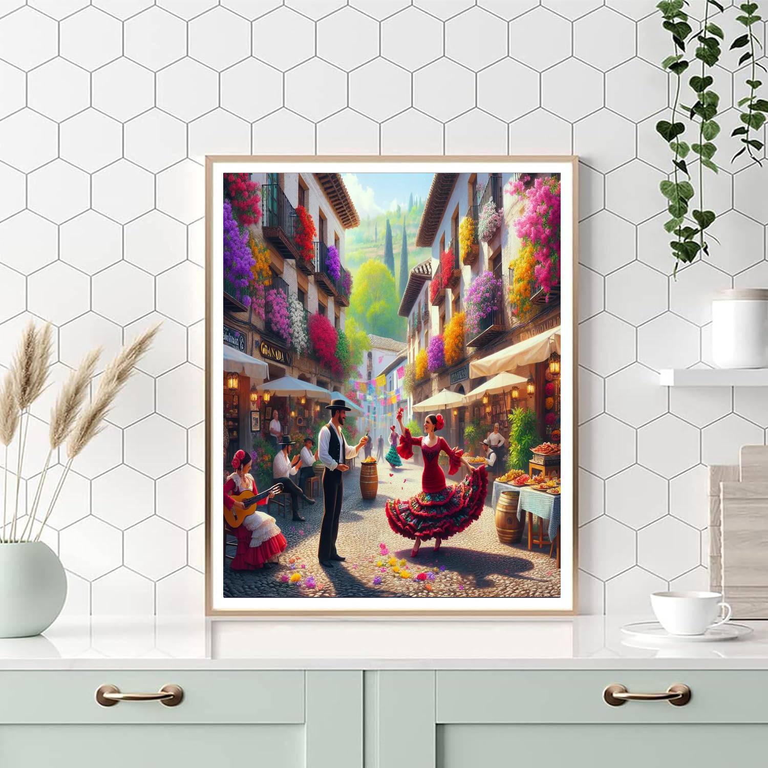 Fiesta De Las Cruces - Granada Painting Number Kit