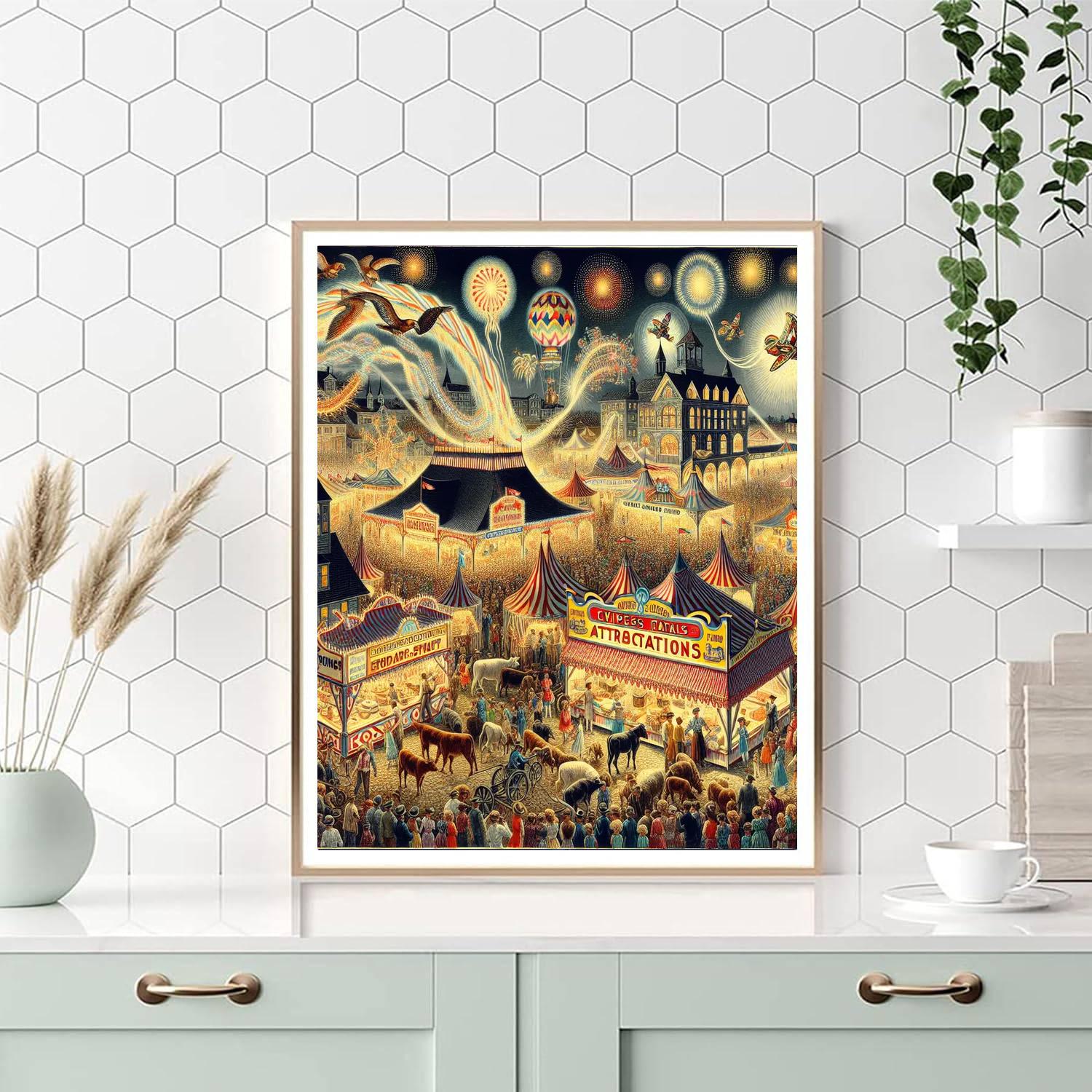 The Big E - Usa Paint By Color