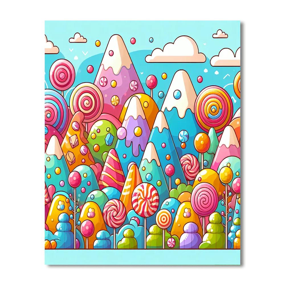 Candyland Delight Number Painting