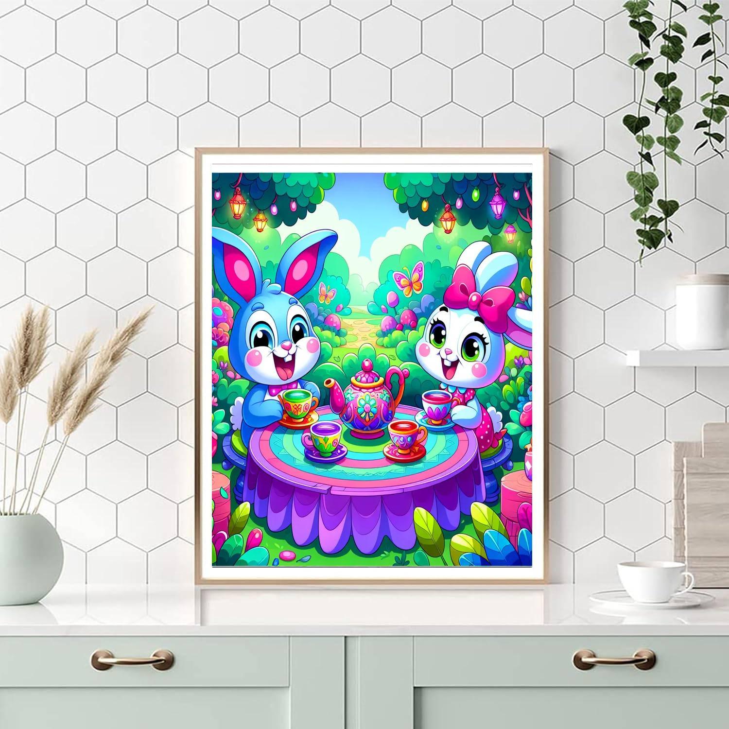 Wonderland Tea Party With Characters Paint By Number