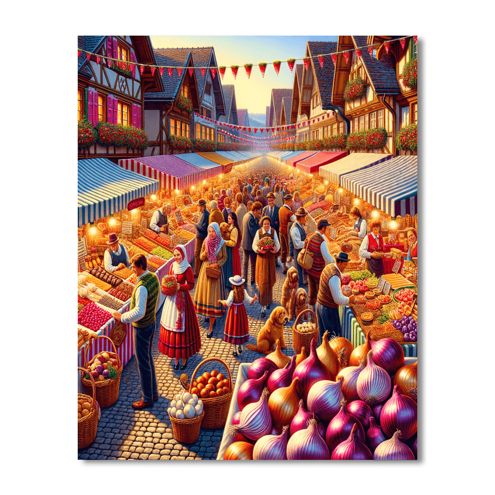 Zibelemärit - Switzerland Numbered Painting Kits