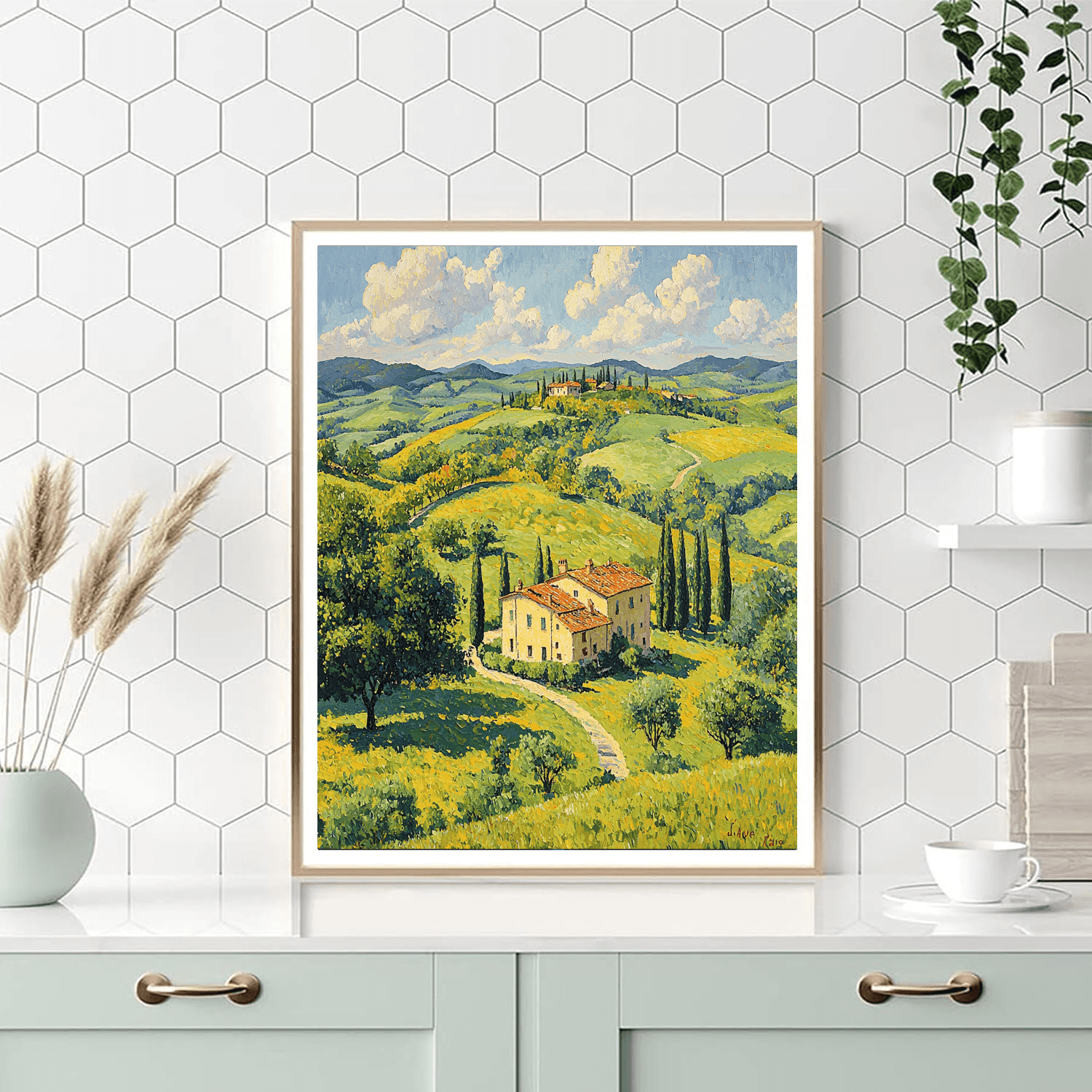 Camille Pissarro Inspired Tuscany Dreams  DIY Paint By Numbers