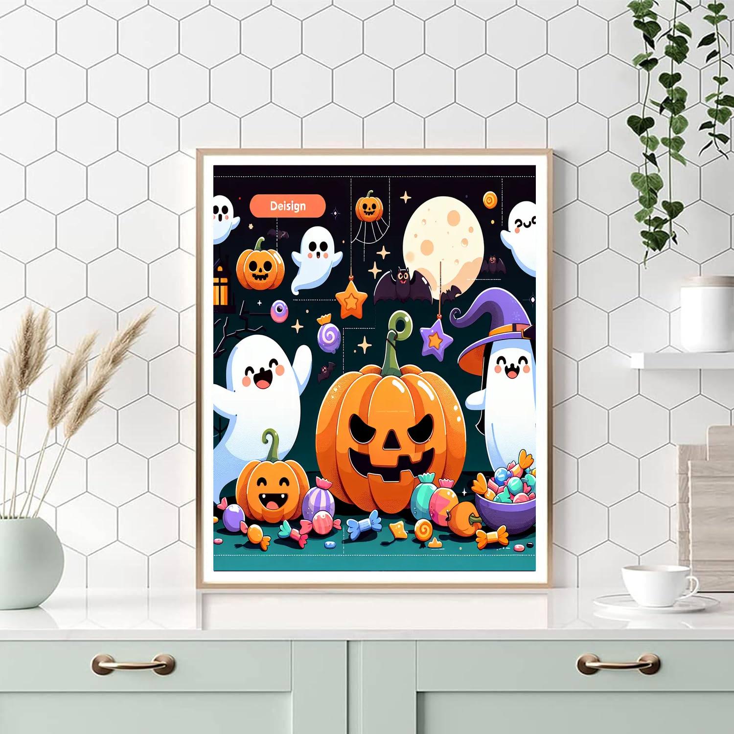 Friendly Halloween Friends Paint By Numbers