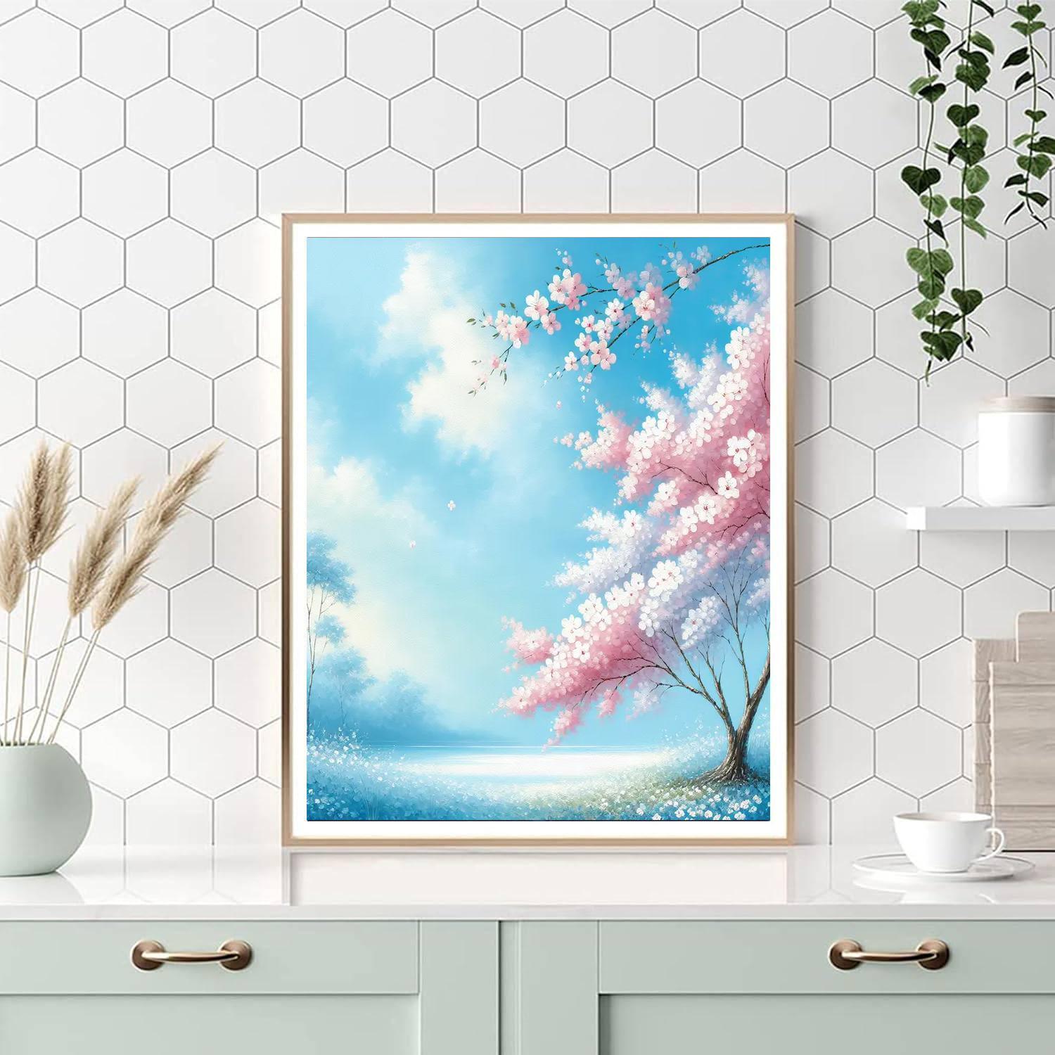 Beautiful Japanese Cherry Blossom Paint By Color