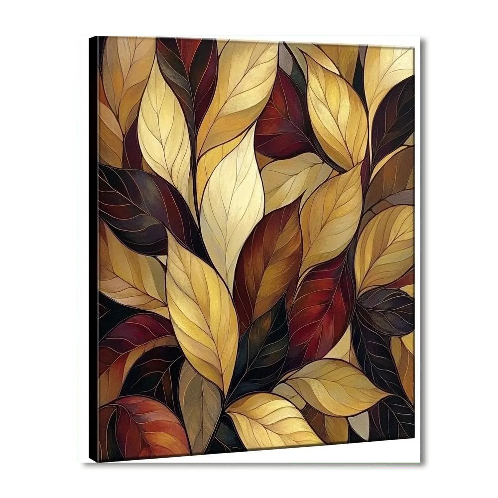 Alphonse Mucha Inspired Whirling Leaves  DIY Paint By Numbers
