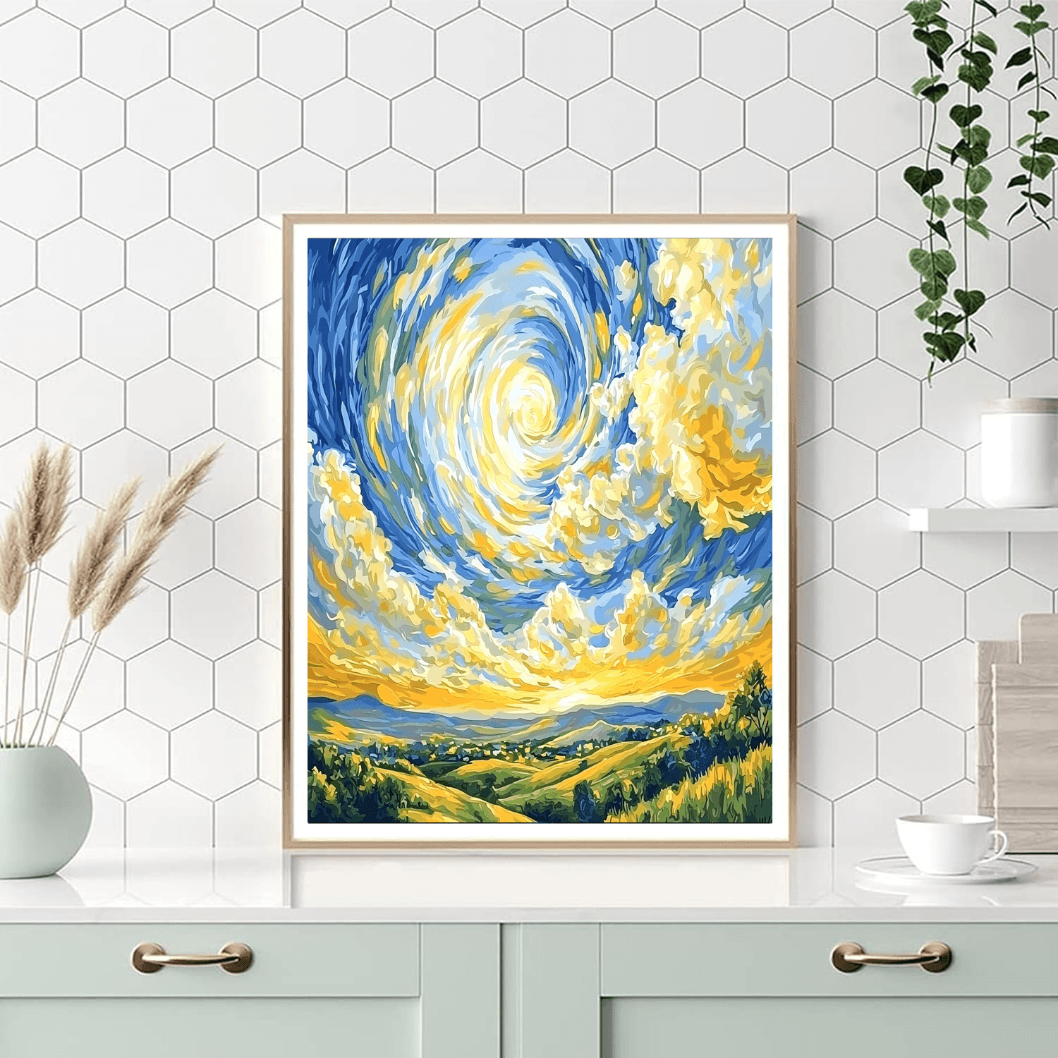 Vincent Van Gogh Inspired Ethereal Summer Sky  Paint By Numbers Kits