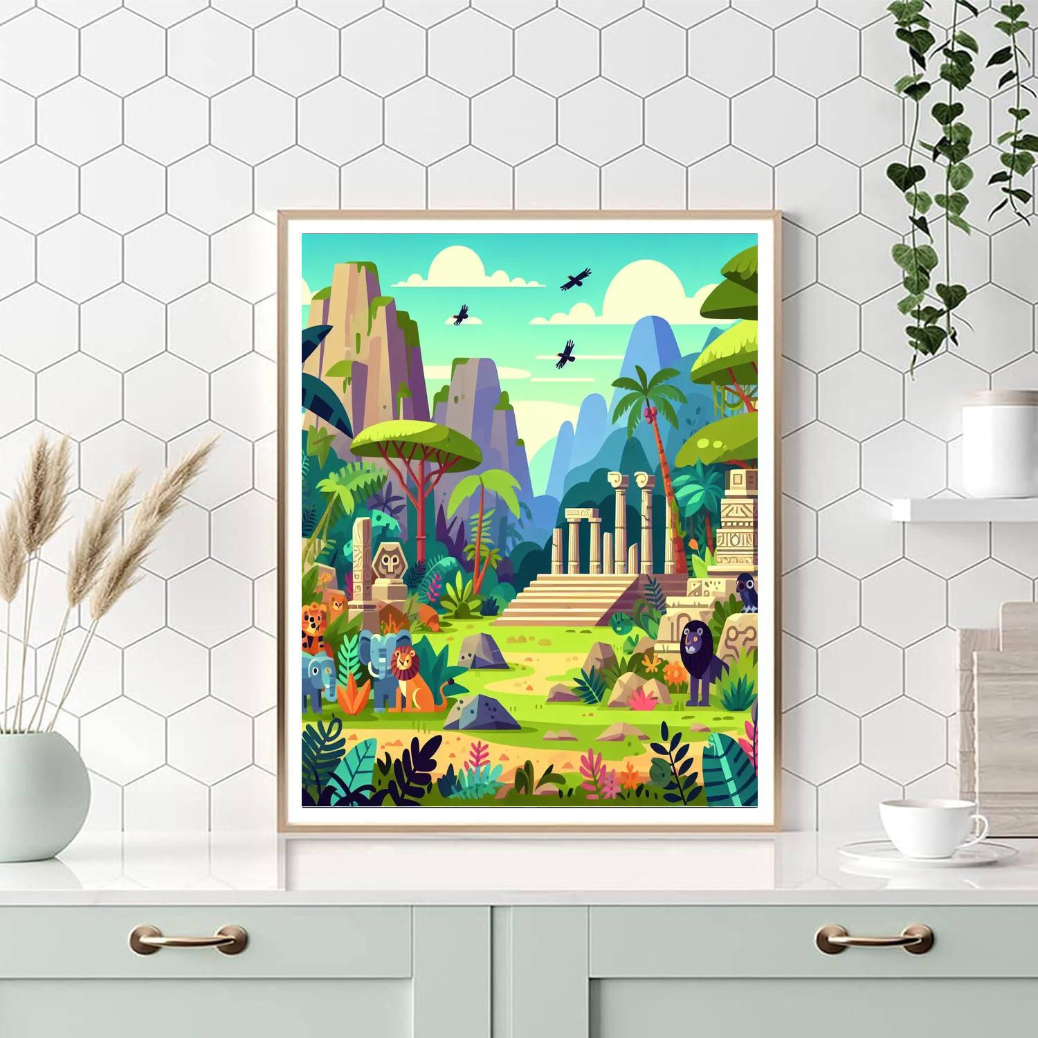 Mysterious Jungle Mystery Numbered Painting Kits