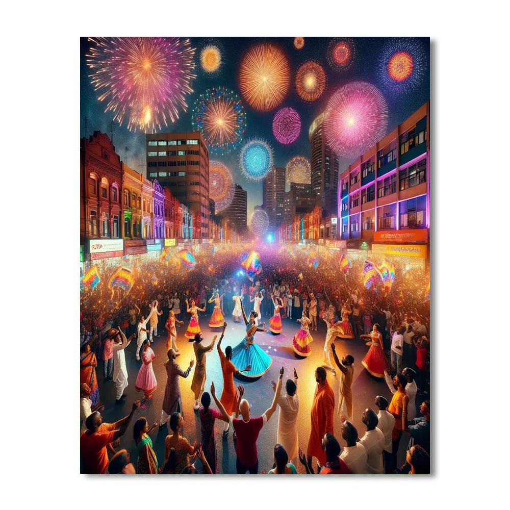 Durban Diwali Festival - South Africa Paint By Color