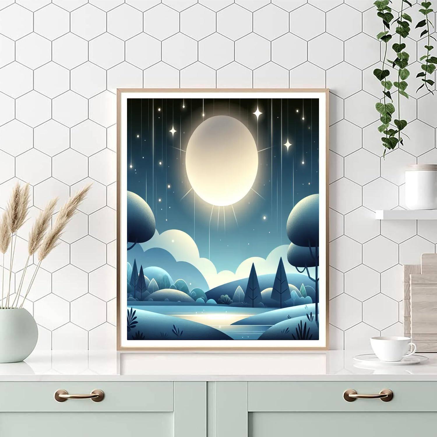 Lunar Light Show Painting By Numbers Kit