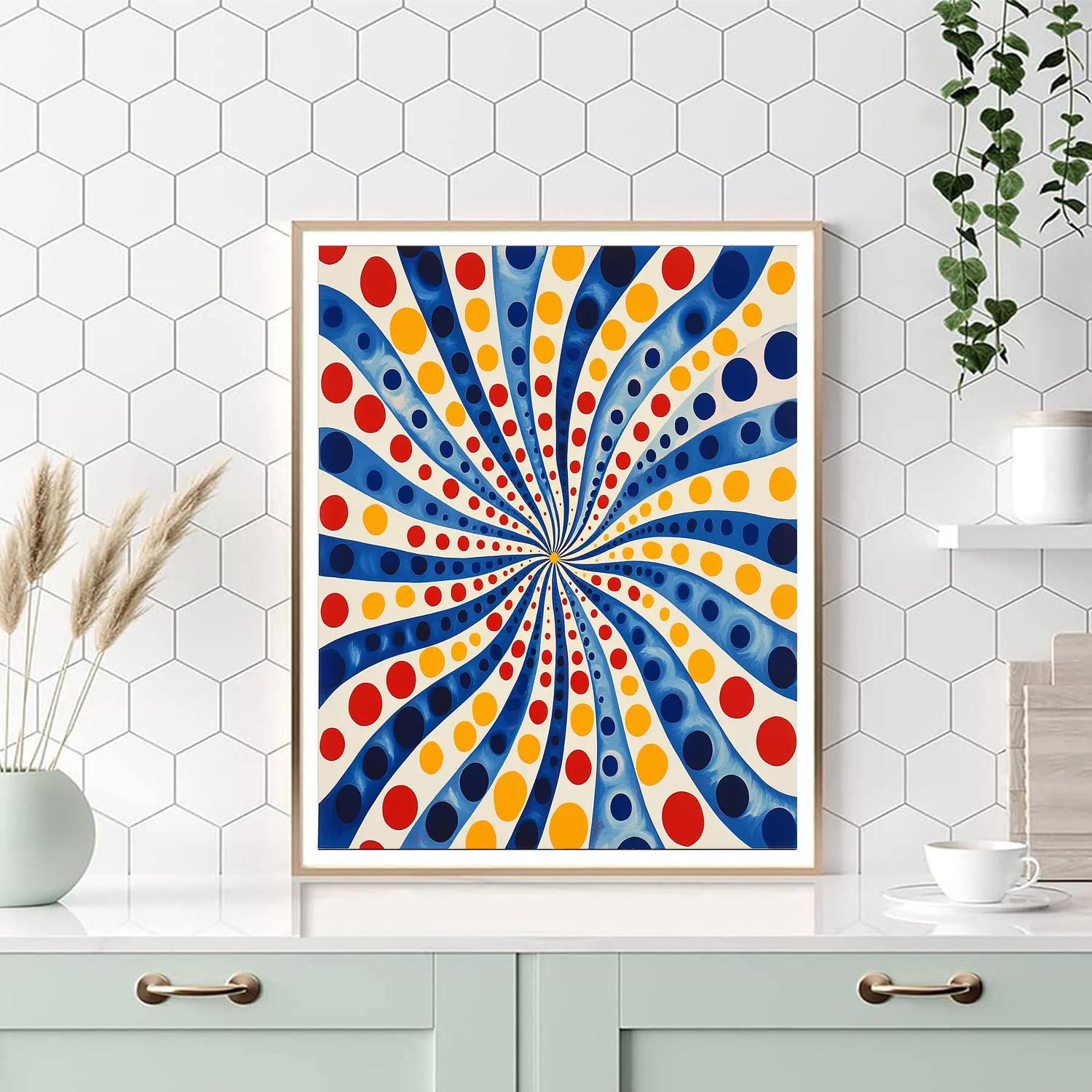 Yayoi Kusama Inspired Infinity Dreams  DIY Paint By Numbers