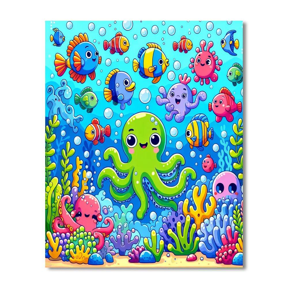 Explorers Of The Deep Sea Painting By Numbers Kit
