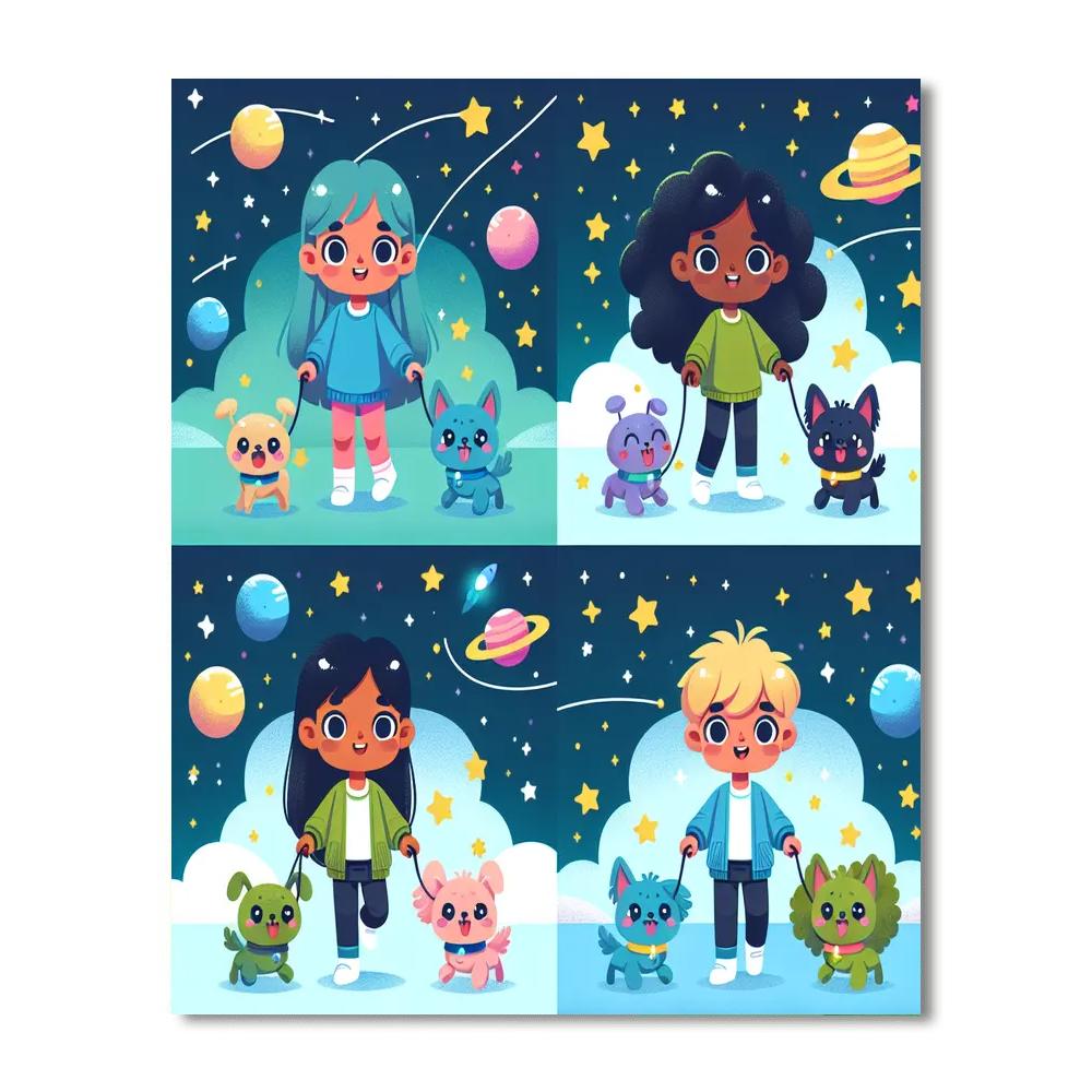 Alien Pet Rescue Paint By Number