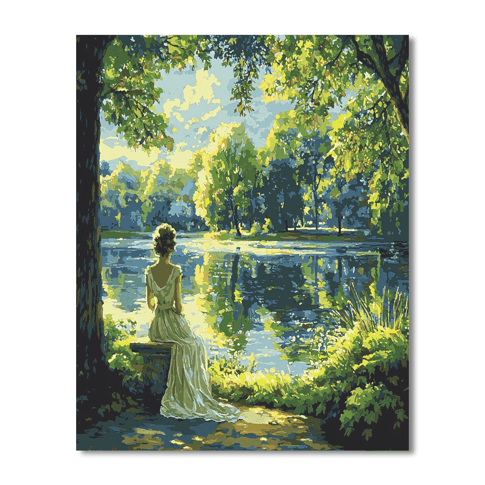 John William Waterhouse Inspired Timeless Romance  Paint By Numbers Art