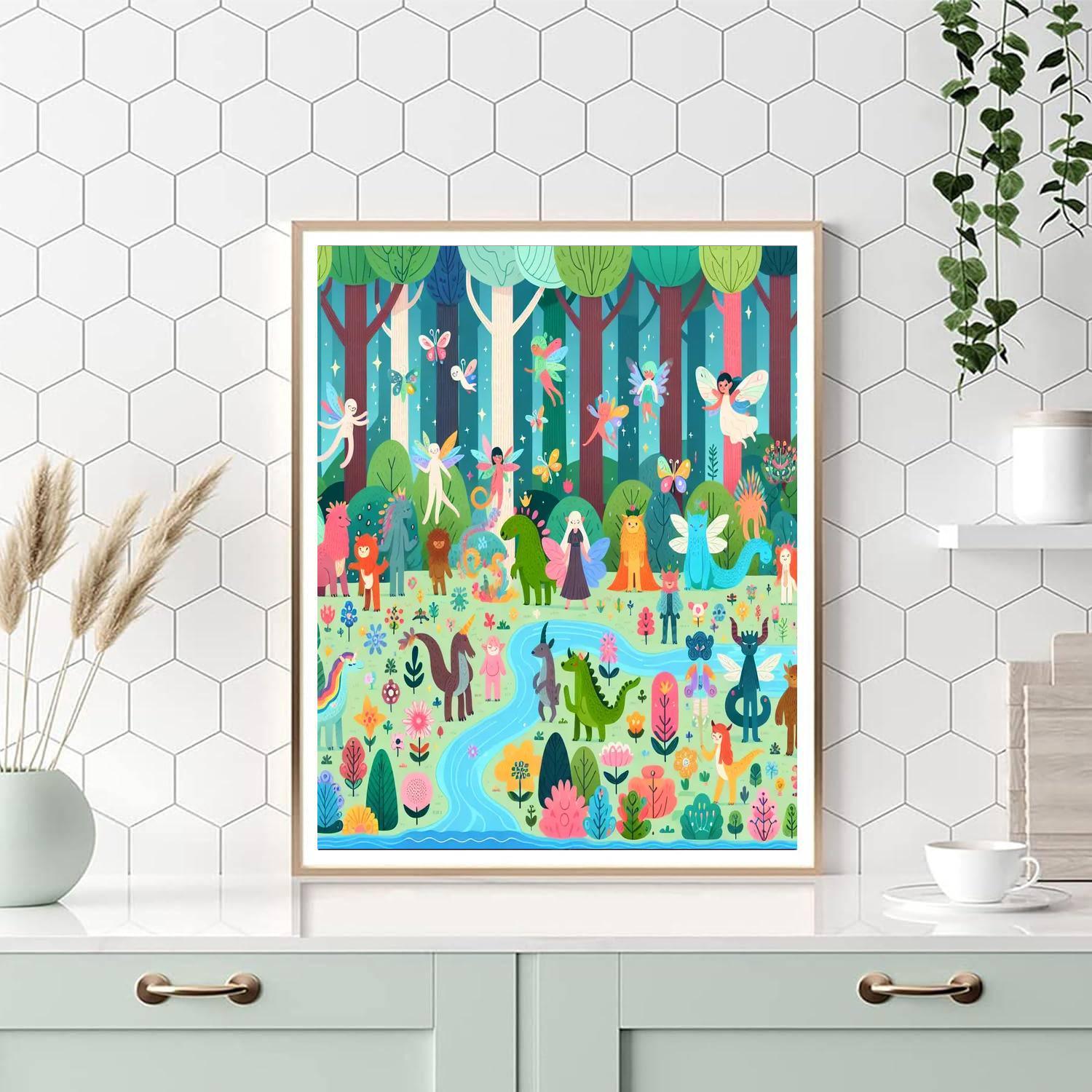 Fairy Forest Gathering Paint By Number