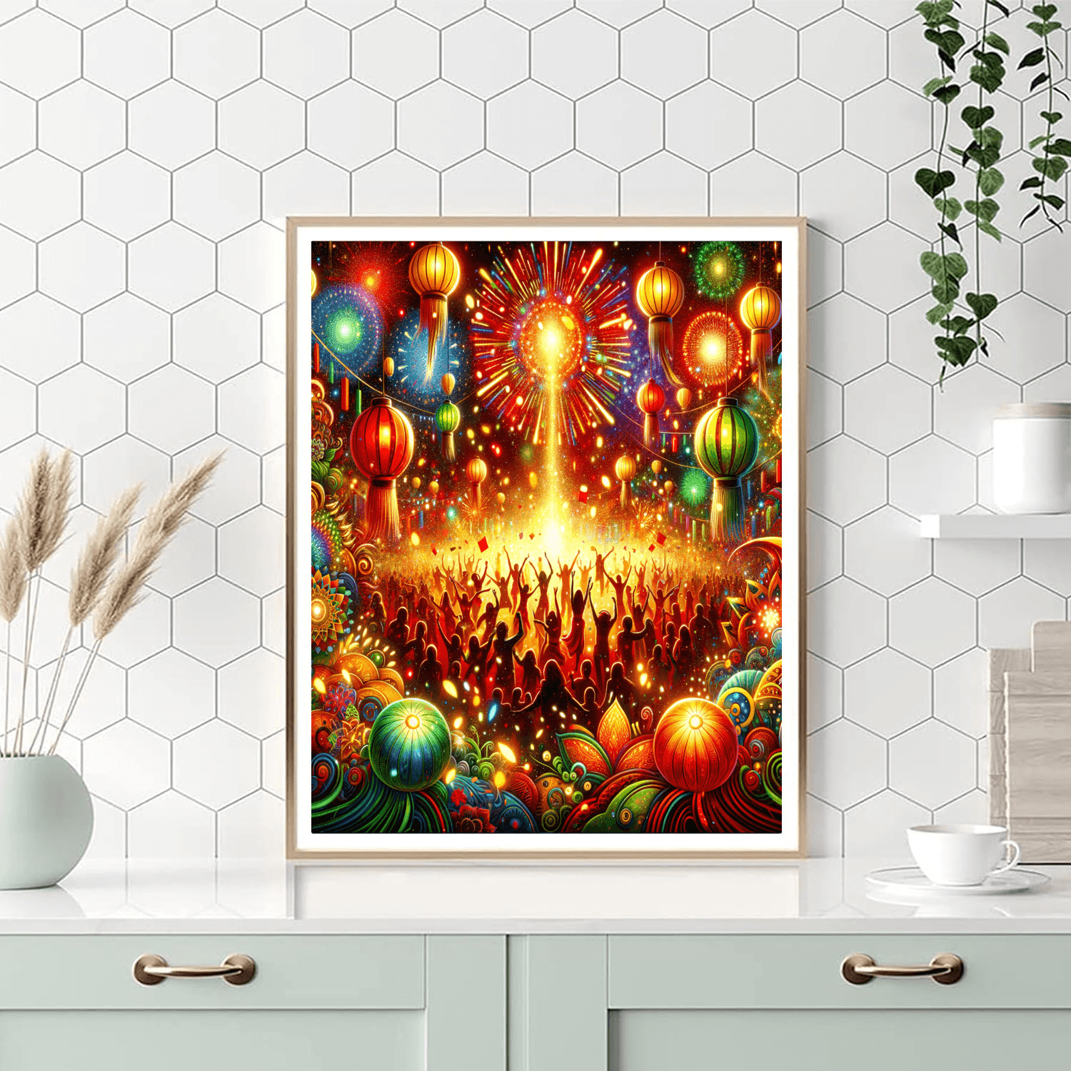 Vibrant Festival Of Lights Paint By Color