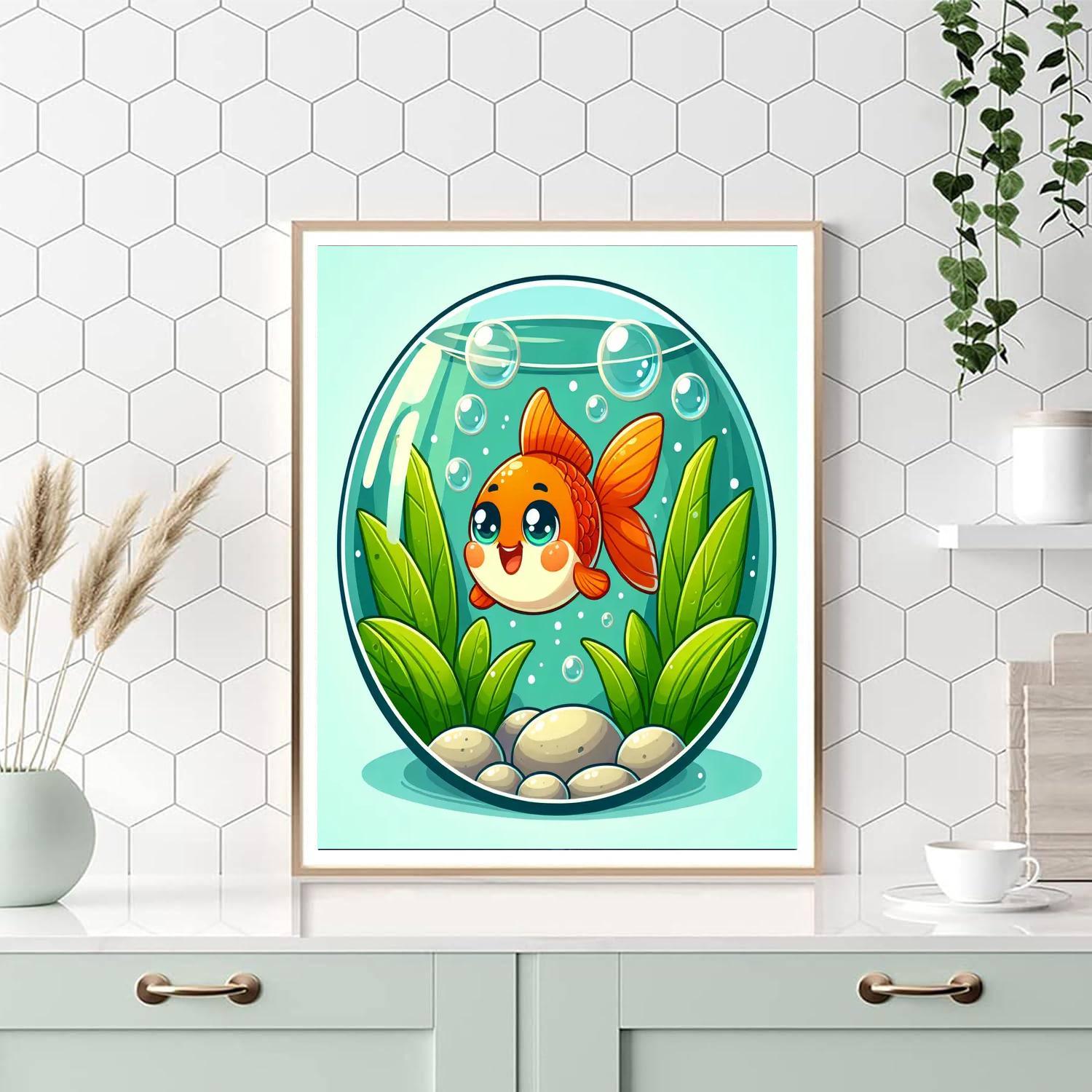 Gigglesome Goldfish Painting Number Kit