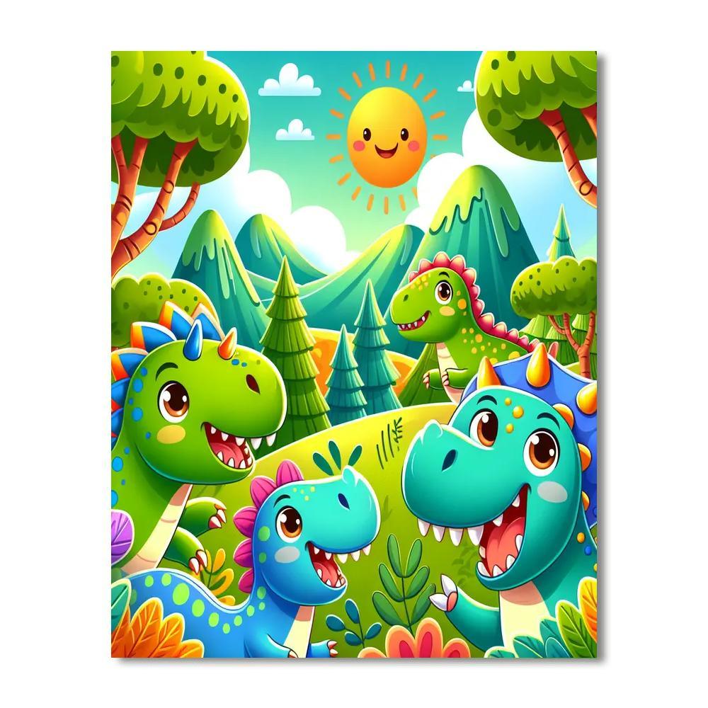 Dino Discovery Adventures Paint By Numbers Kits