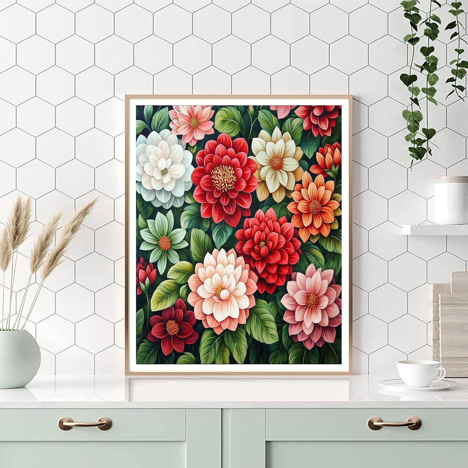 Frida Kahlo Inspired Blooming Emotions  Painting Number Kit