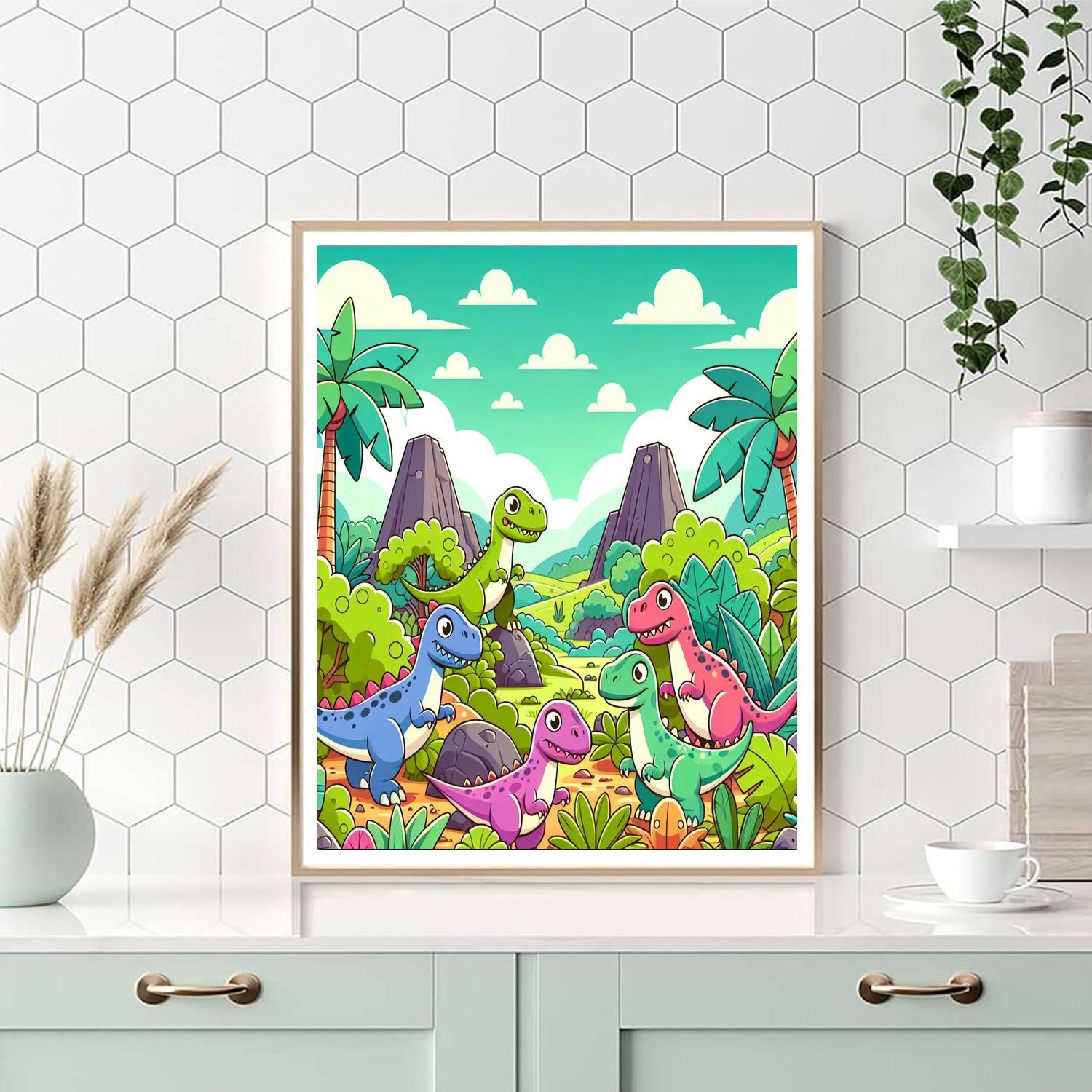 Daring Dino Adventures Paint By Numbers Kits