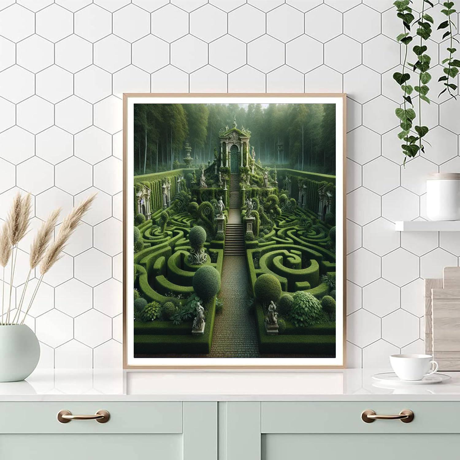 Royal Garden Maze Paint By Numbers