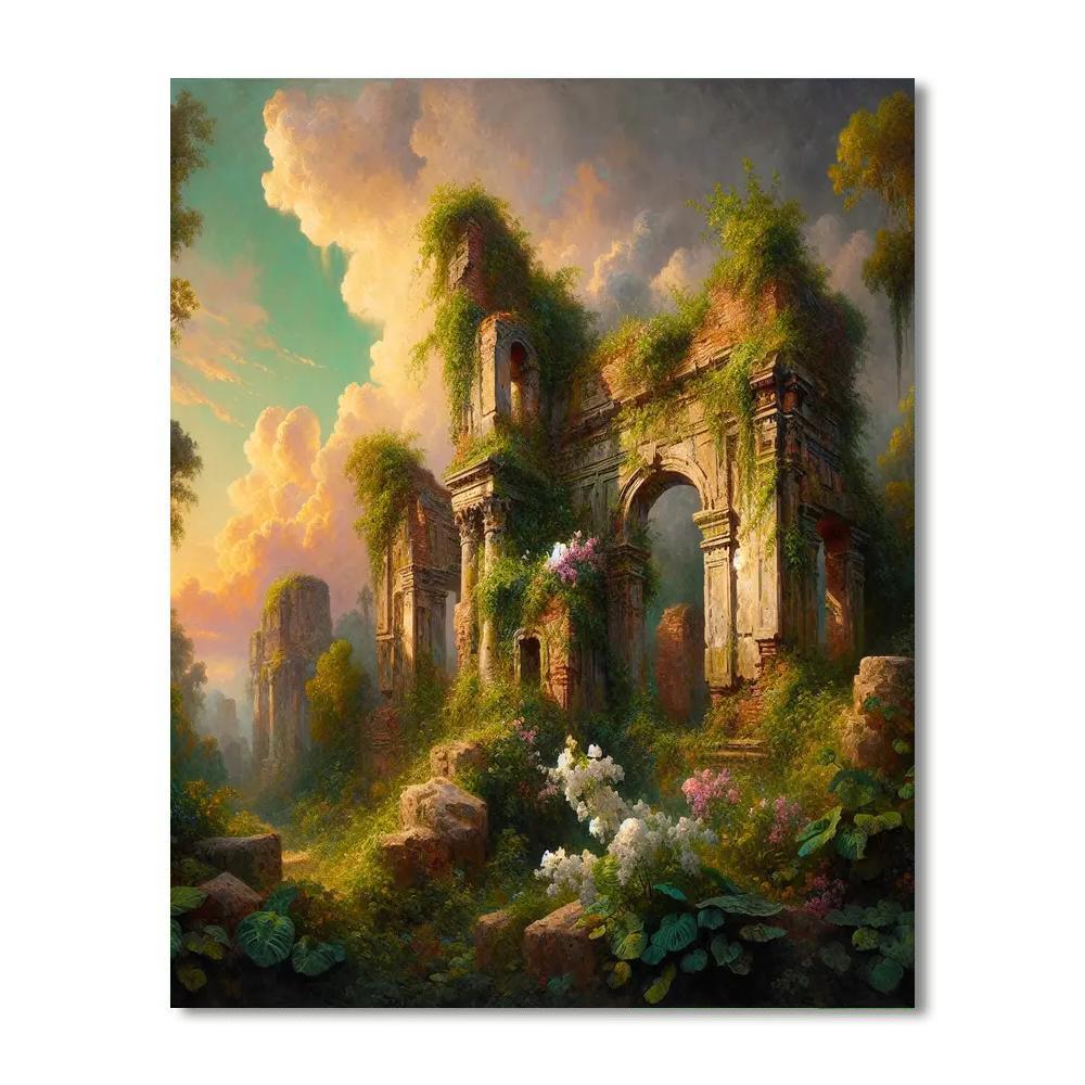 Exploration Of Ancient Ruins Paint By Number