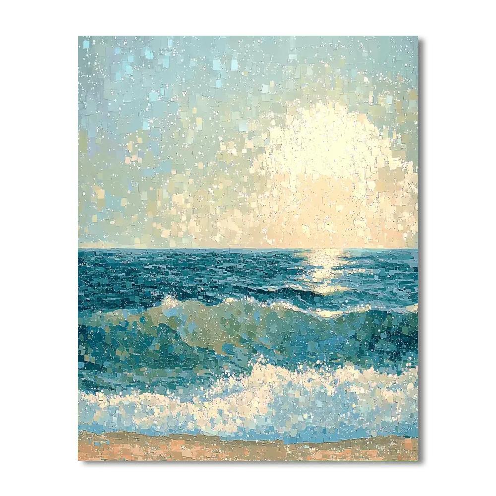 Georges Seurat Inspired Dreamscape Ocean  Numbered Painting Kits