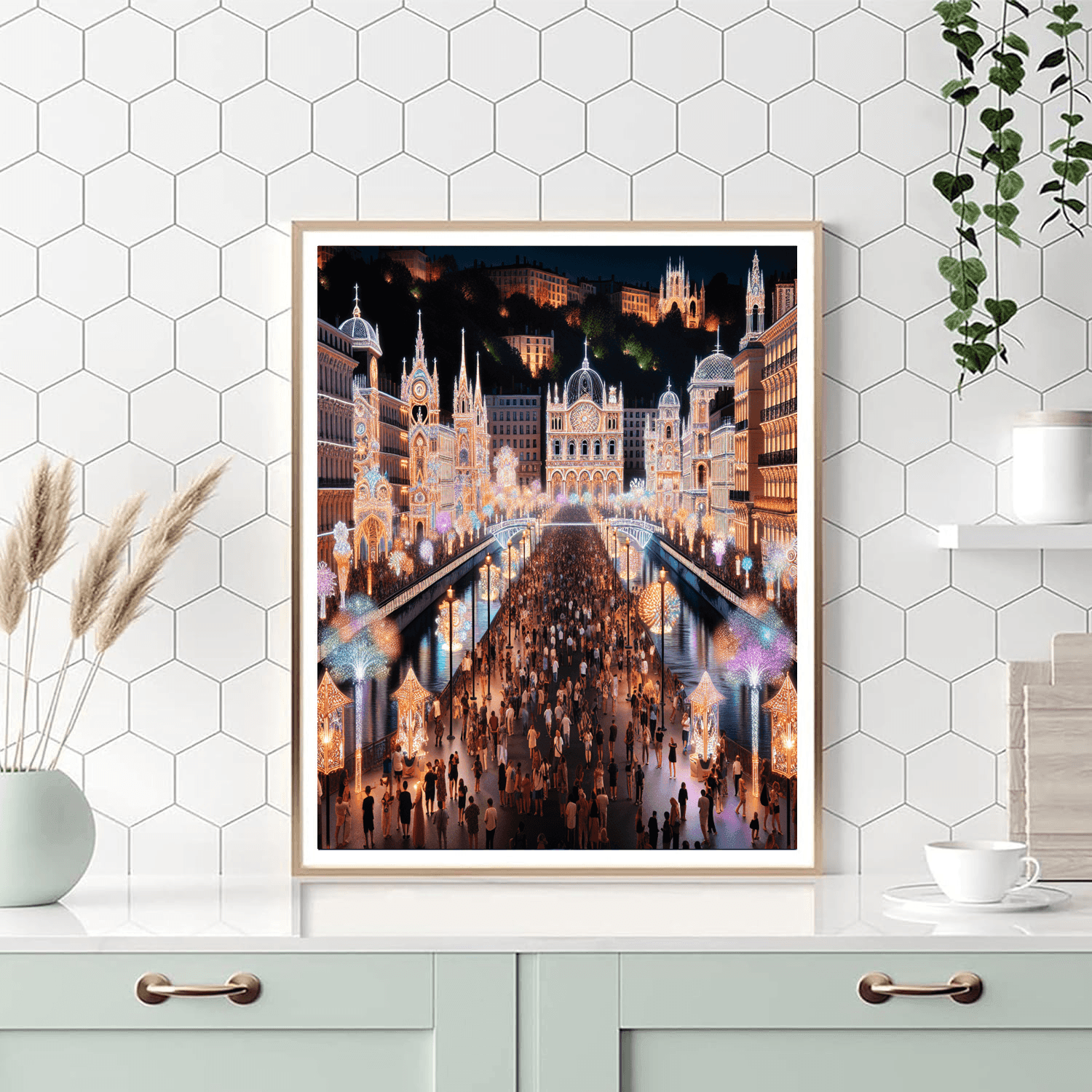 Lyon Festival Of Lights Paint By Color